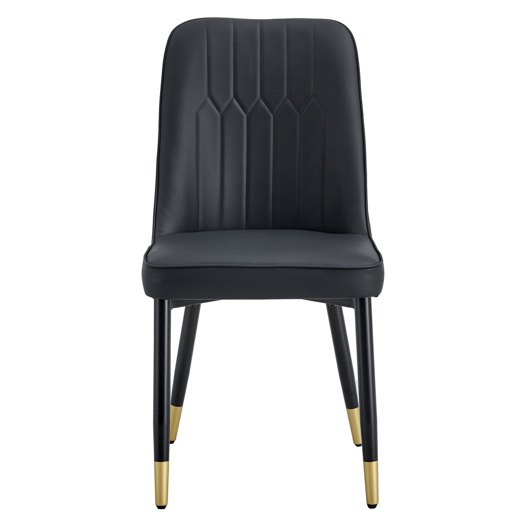 Modern PU Artificial Leather Dining Chairs (Set of 4)