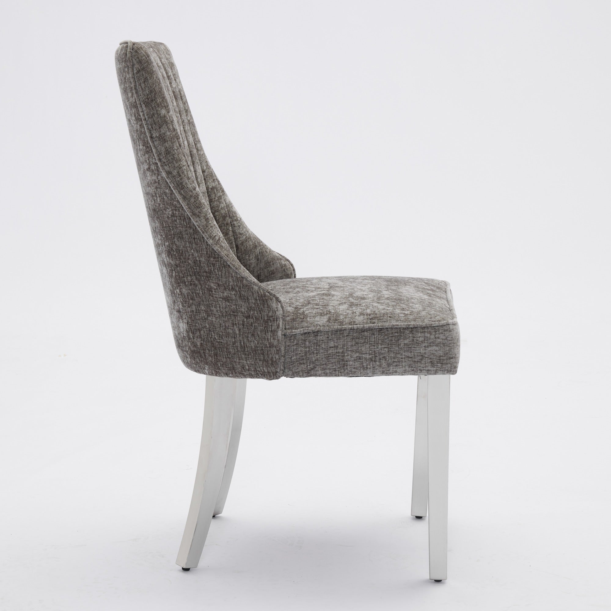 Rayon Cloth Flocking Chenille Dining Chairs (Set of 2 )