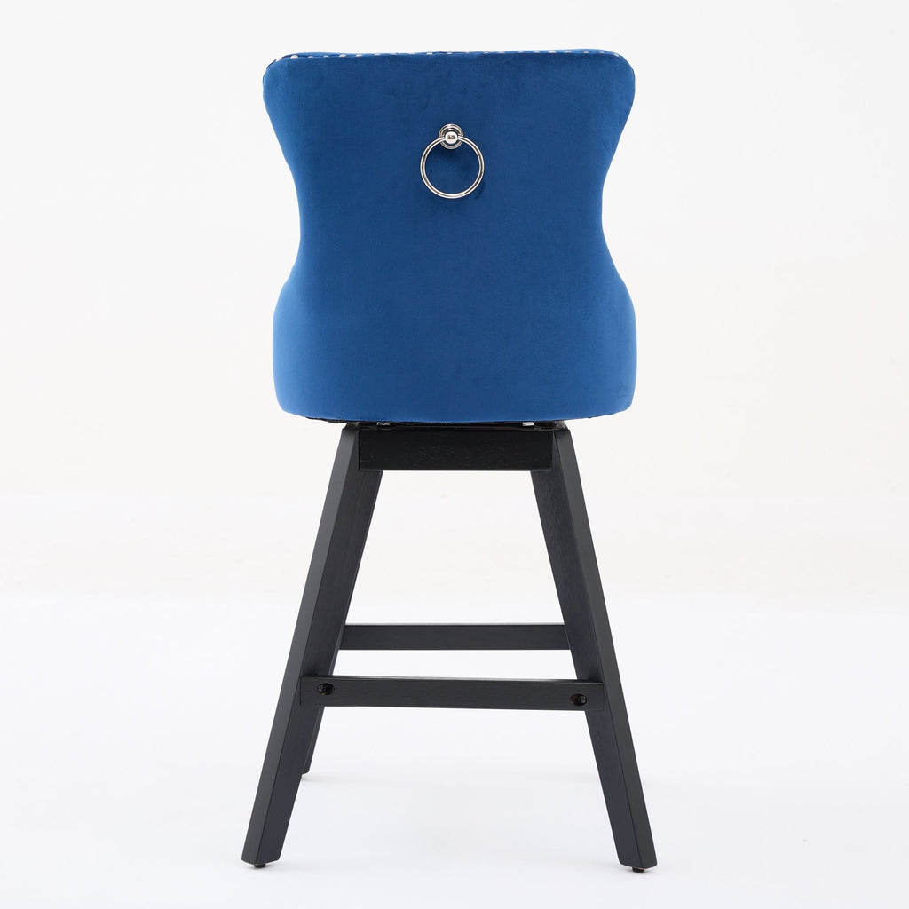 Swivel Velvet Barstools (Set of 2)