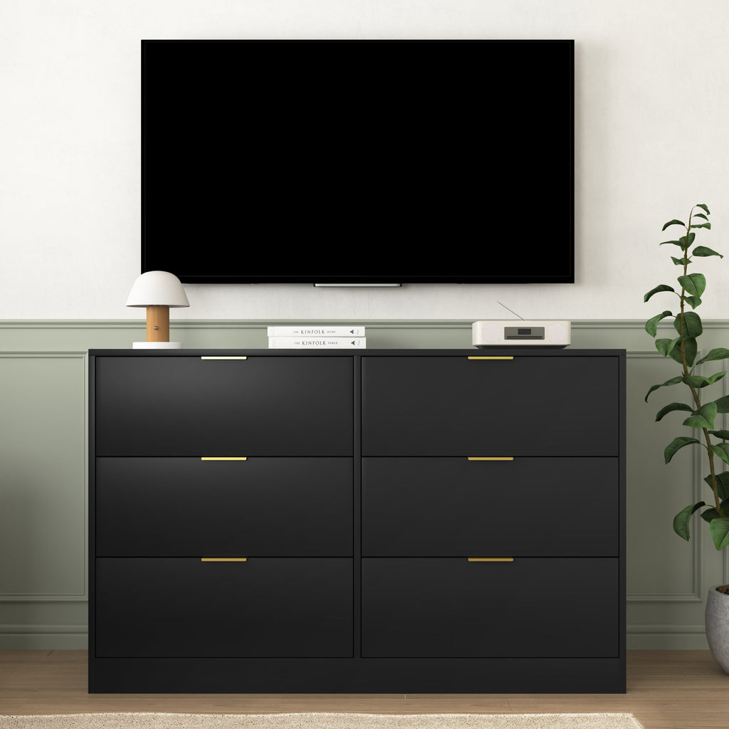 Modern 6-Drawer Dresser for Bedroom