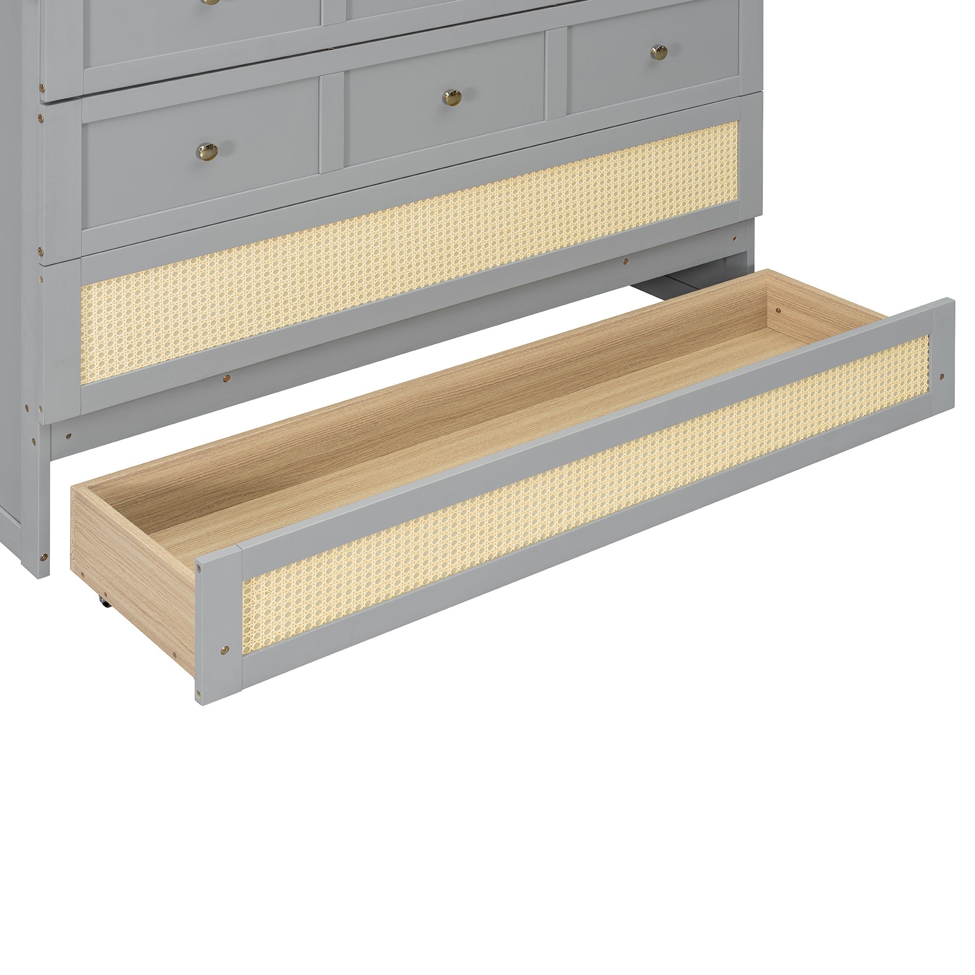 Full Size Murphy Bed with Large Drawers