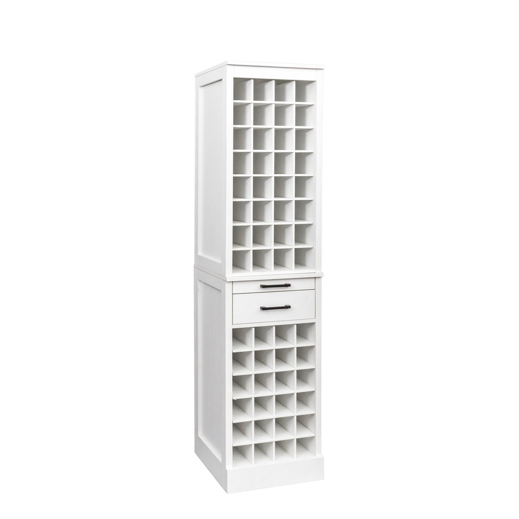White Modular Wine Buffet Cabinet