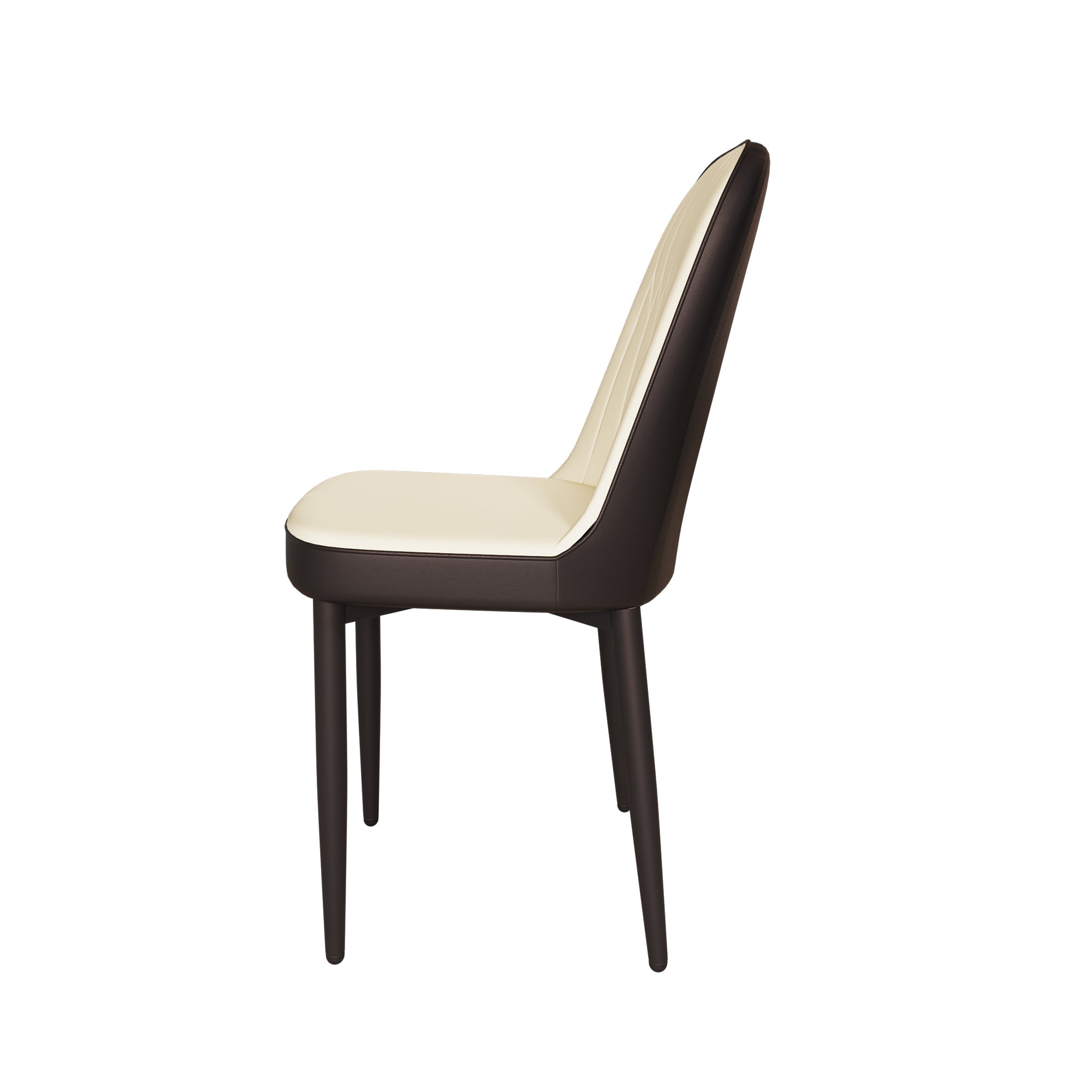 Modern Dining Chair Set of 4 with High-Quality PU Leather