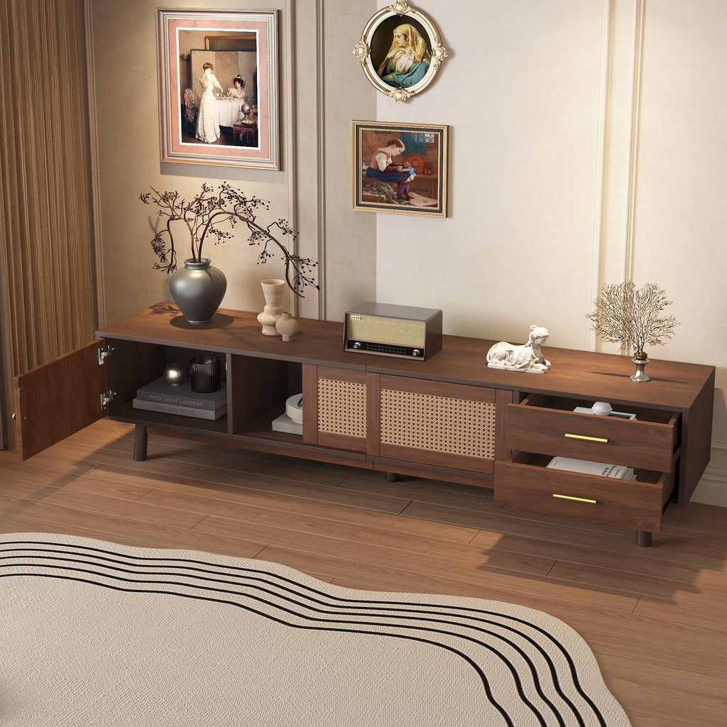 Mid Century Modern TV Stand for 80' TVs