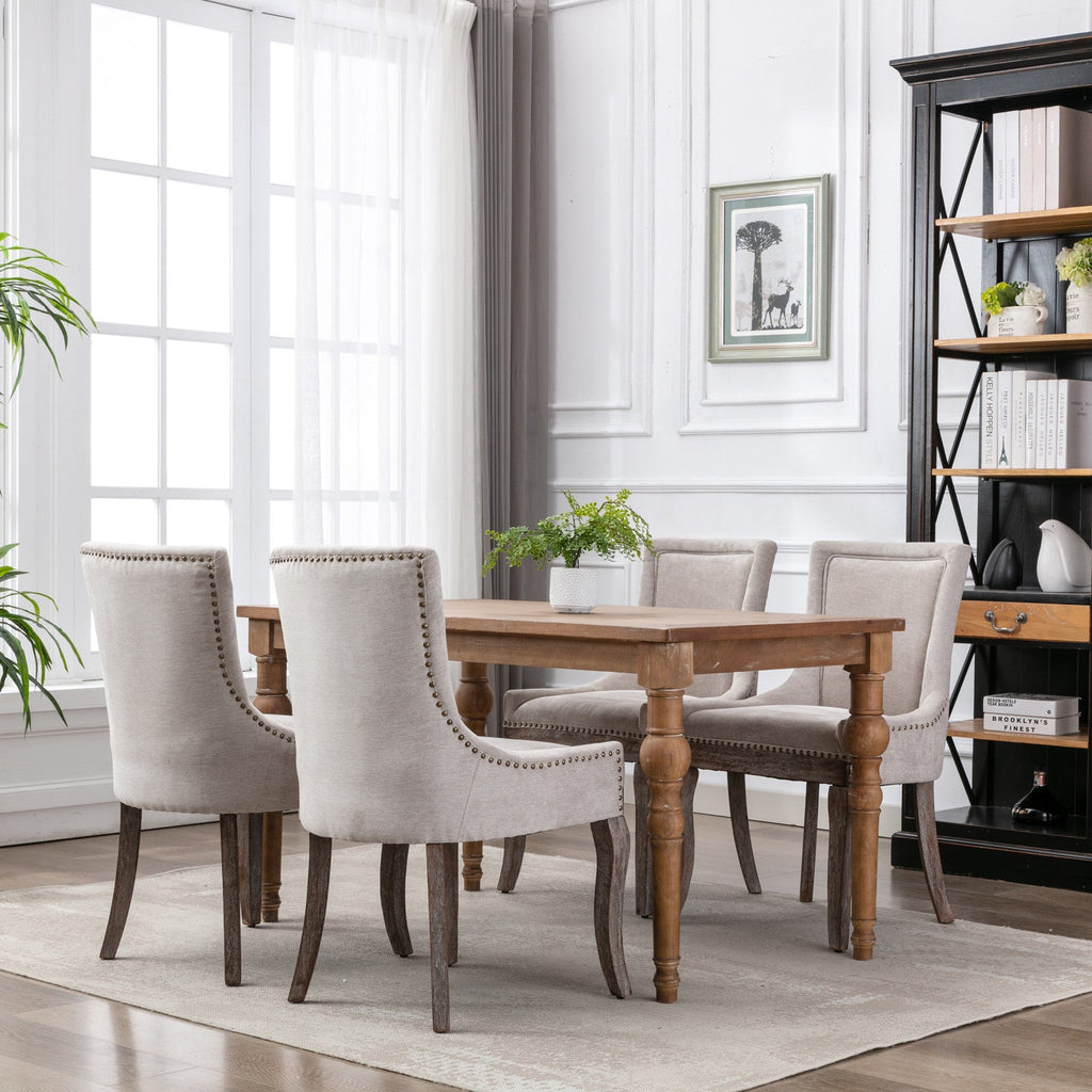 Ultra Side Thickened Fabric Dining Chair (Set of 2)
