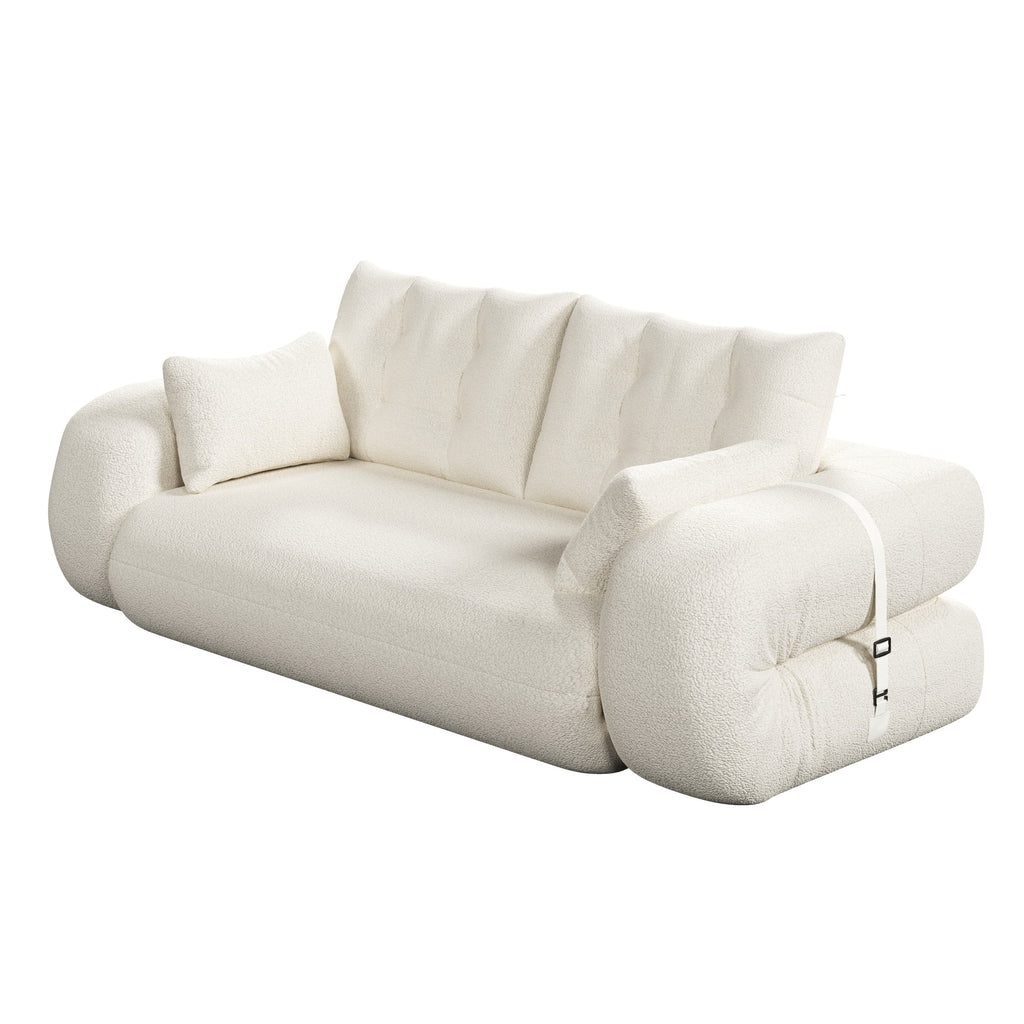 78.7 ' Multi-Functional Teddy Foldable Sofa Bed