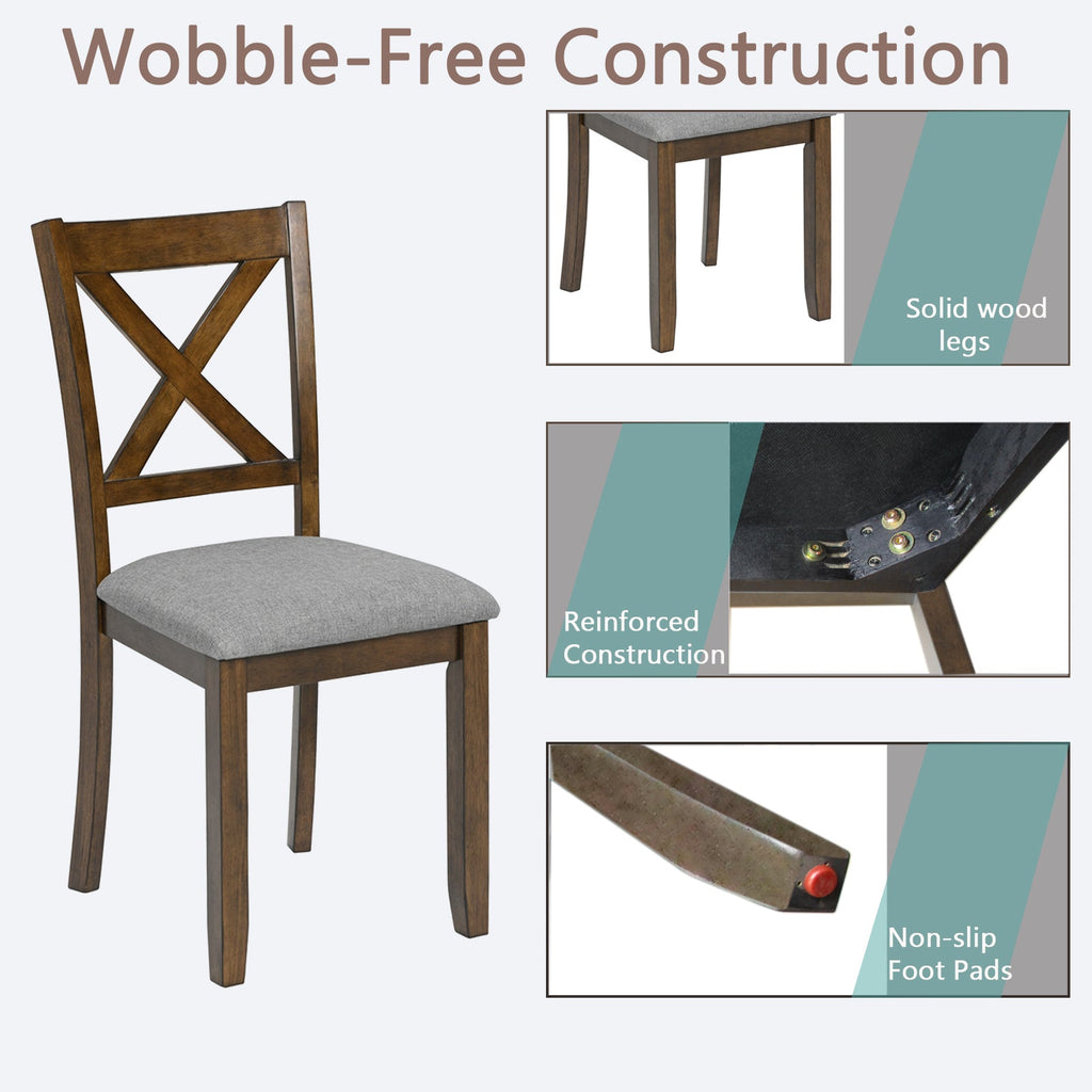 Kitchen Chair with Padded Seat (Set of 4)