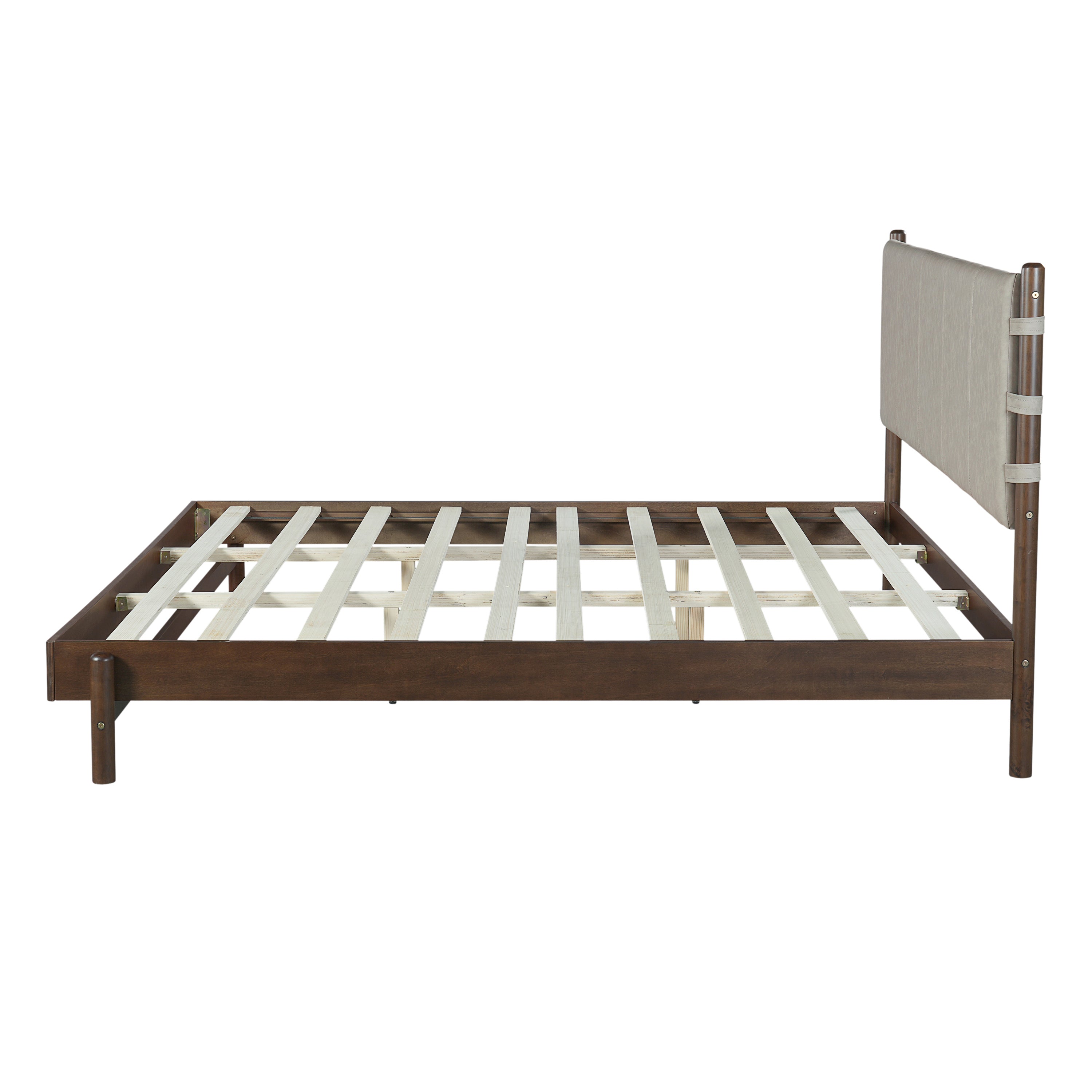 Modern King Bed Frame Set with 2 Nightstands