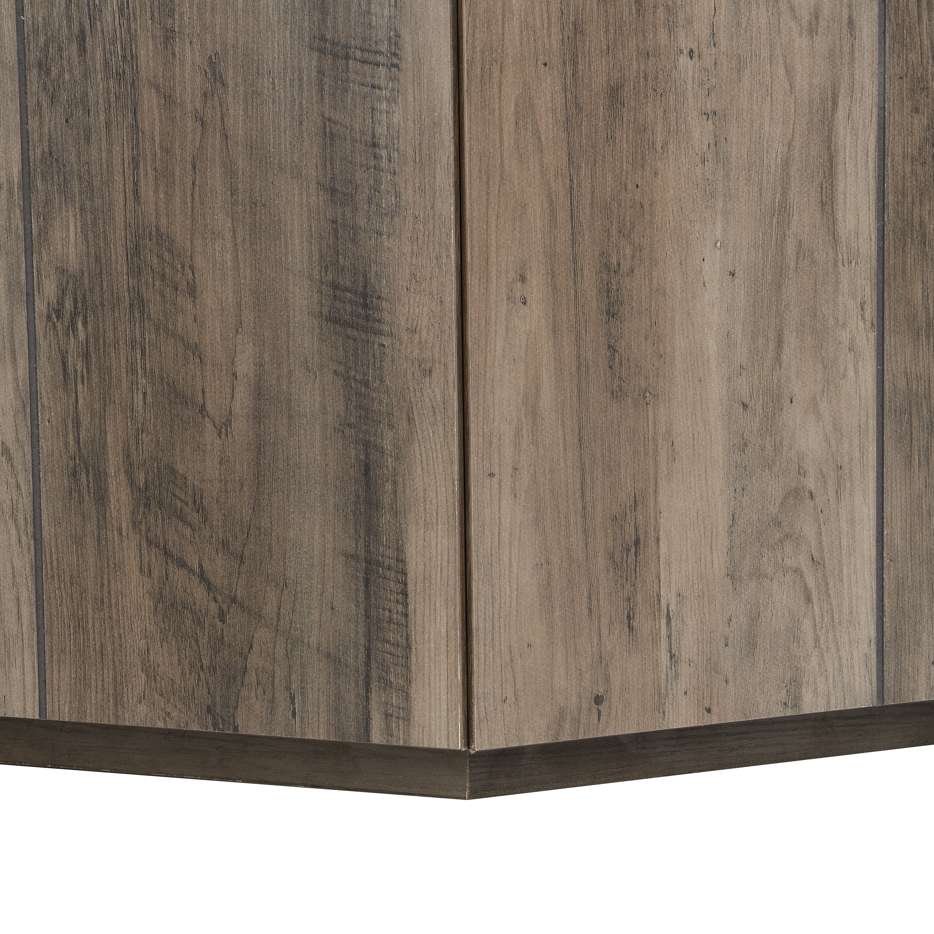Hexagonal Rustic Retro Wood Coffee Table
