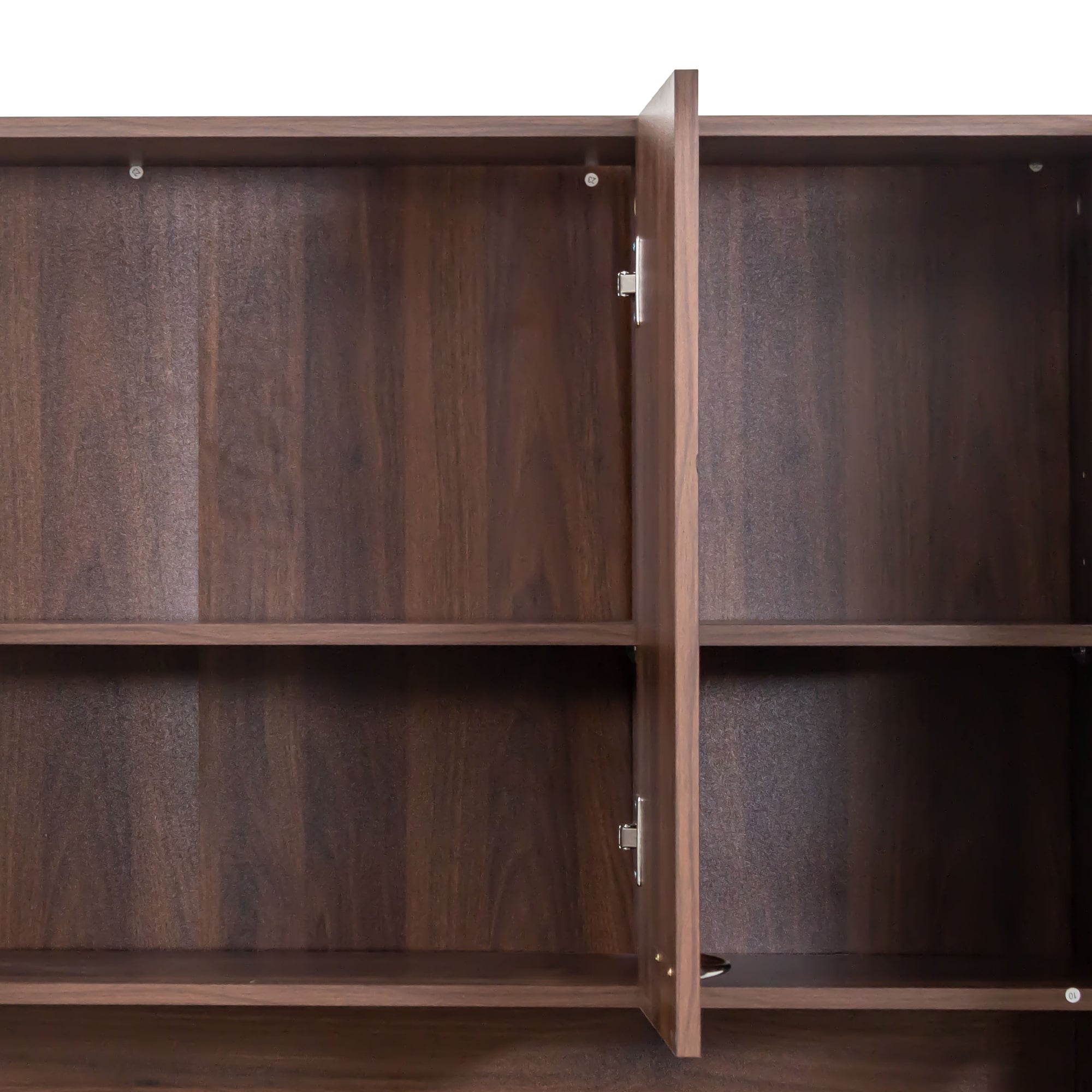 70.87' Tall White Kitchen Cabinet with 6-Doors
