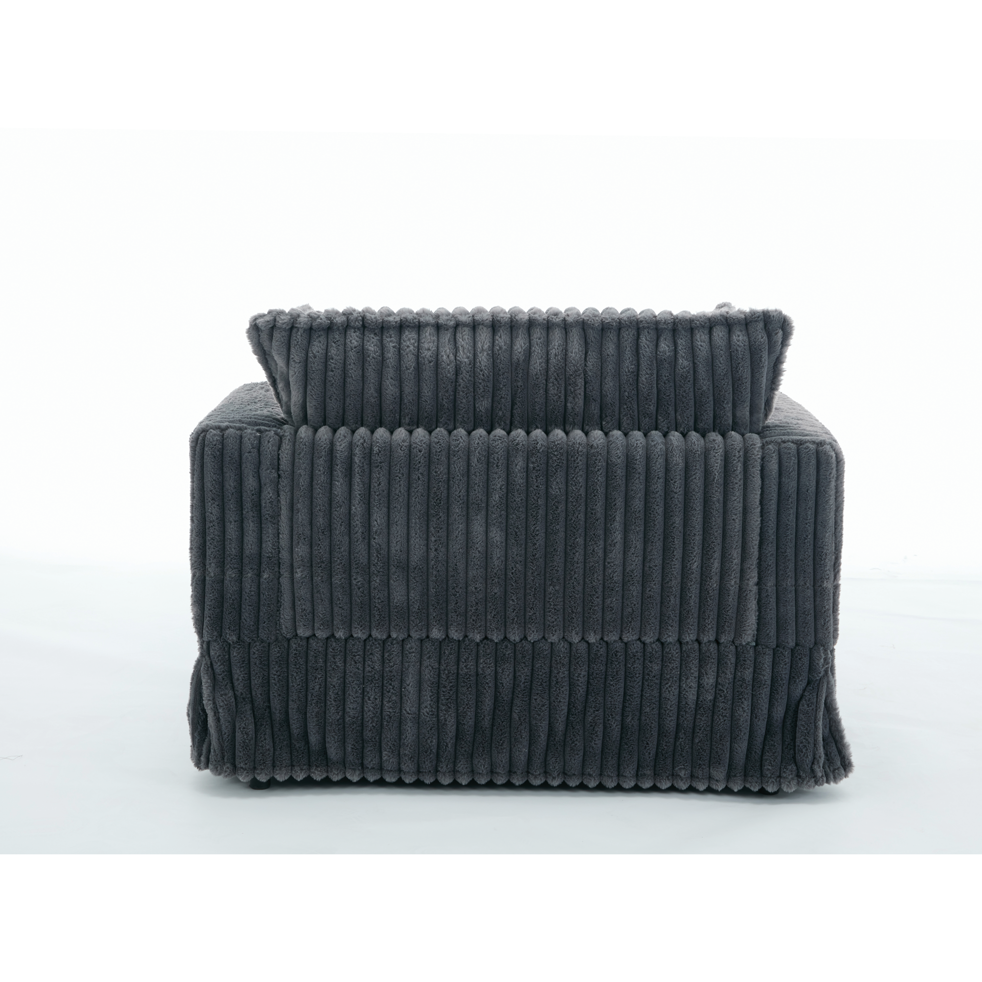 47.7'' Oversized Corduroy Chaise Longue with Ottoman