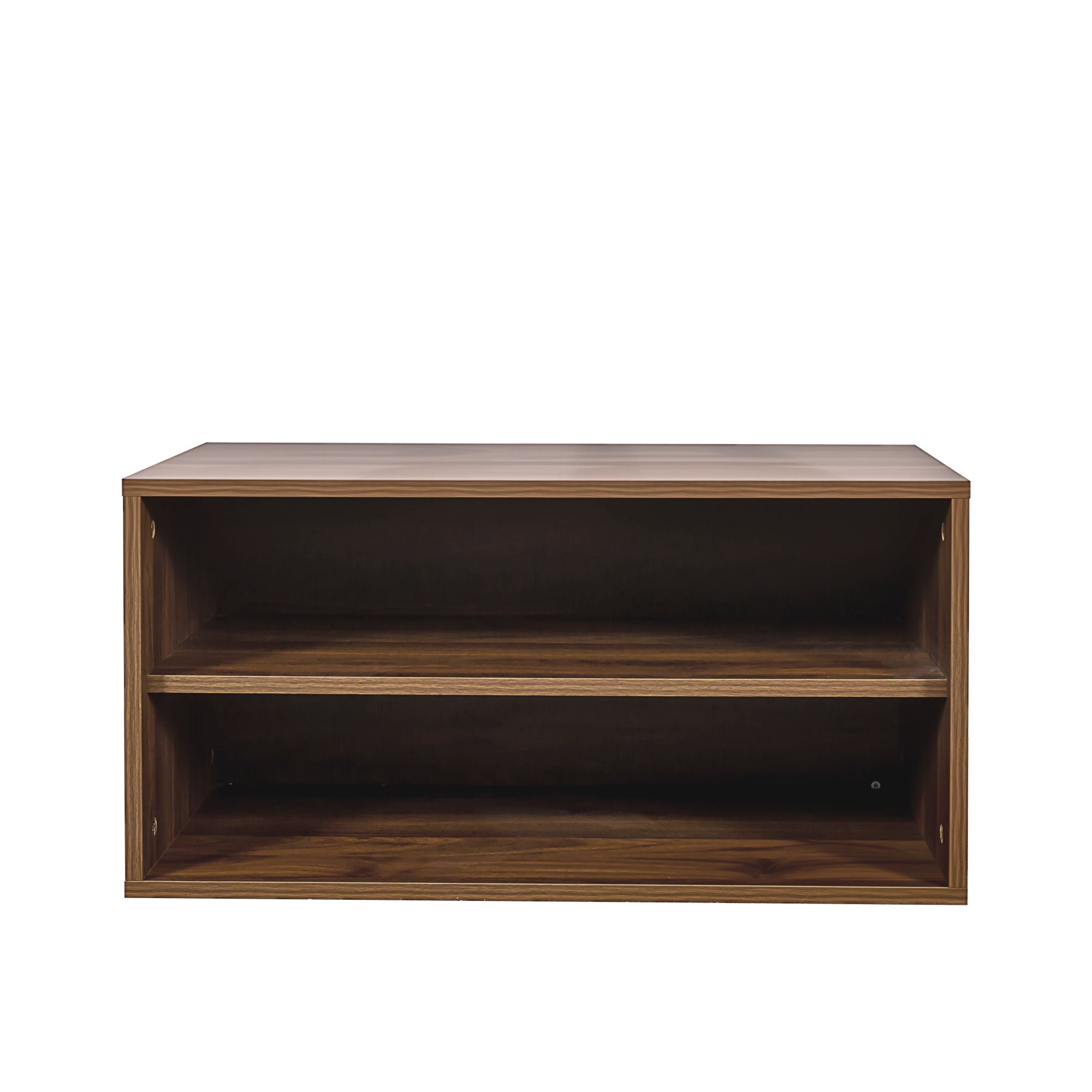 Walnut Stackable Mounted Storage Cabinet+ Glass Option