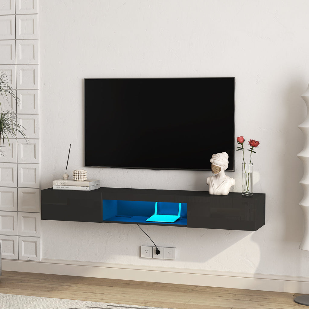 Modern Floating TV Stand Wall Mounted
