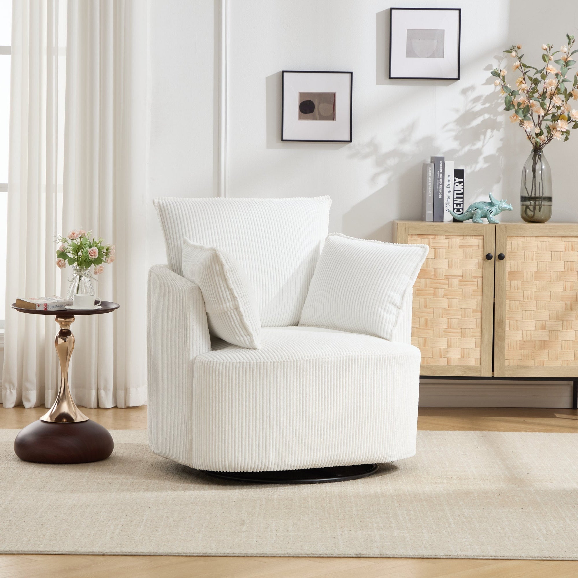 360° Smooth Swivel Living Chair