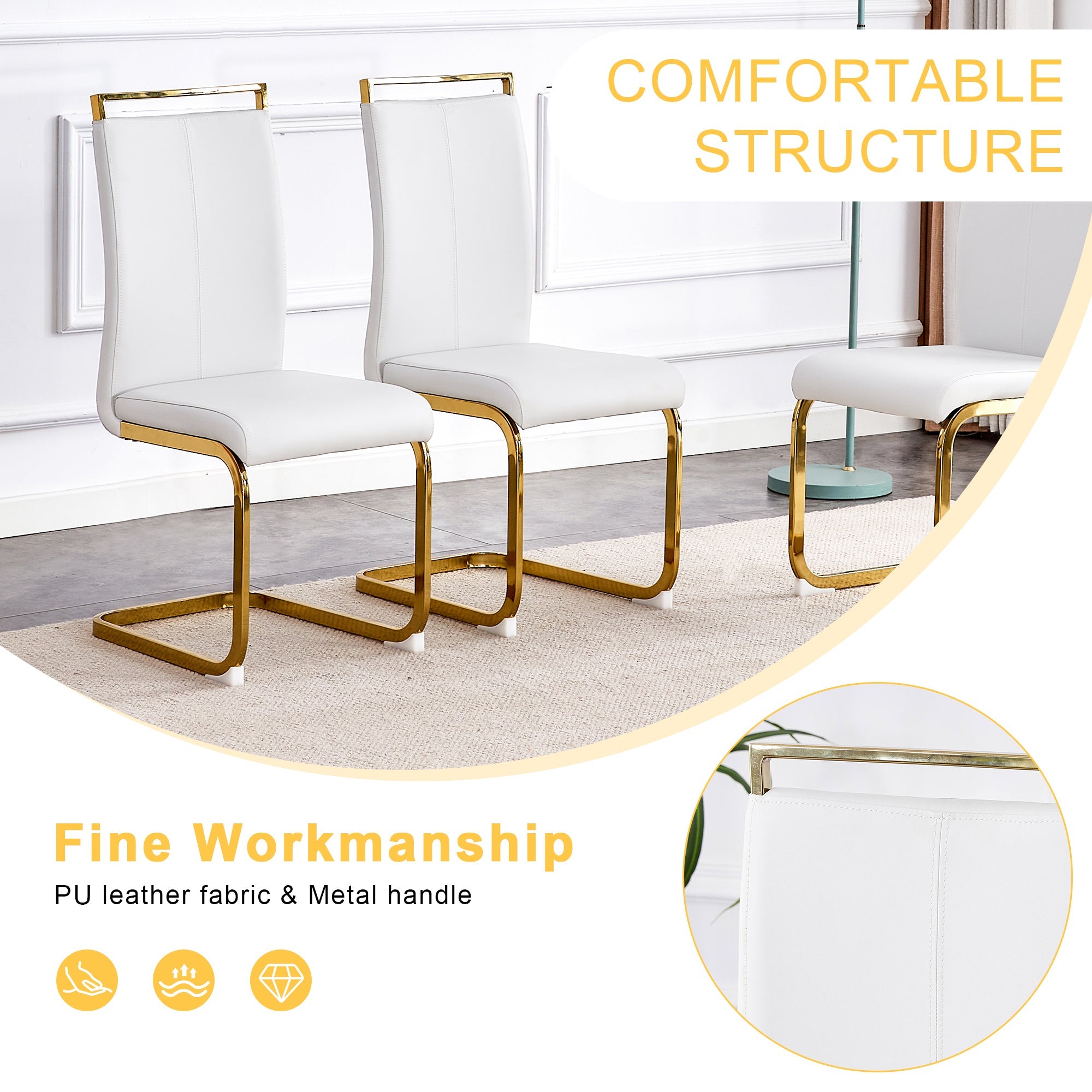 Elegant Transparent Tempered Glass Dining Set