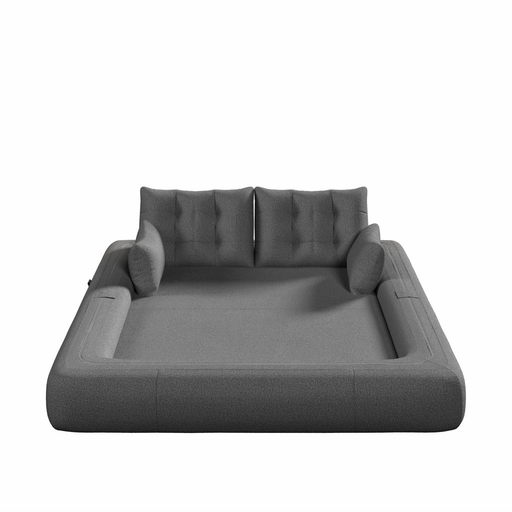78.7 ' Multi-Functional Teddy Foldable Sofa Bed
