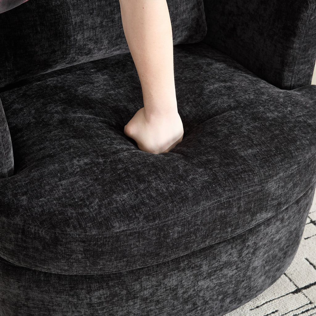 Swivel Chenille Fabric Sofa Chair