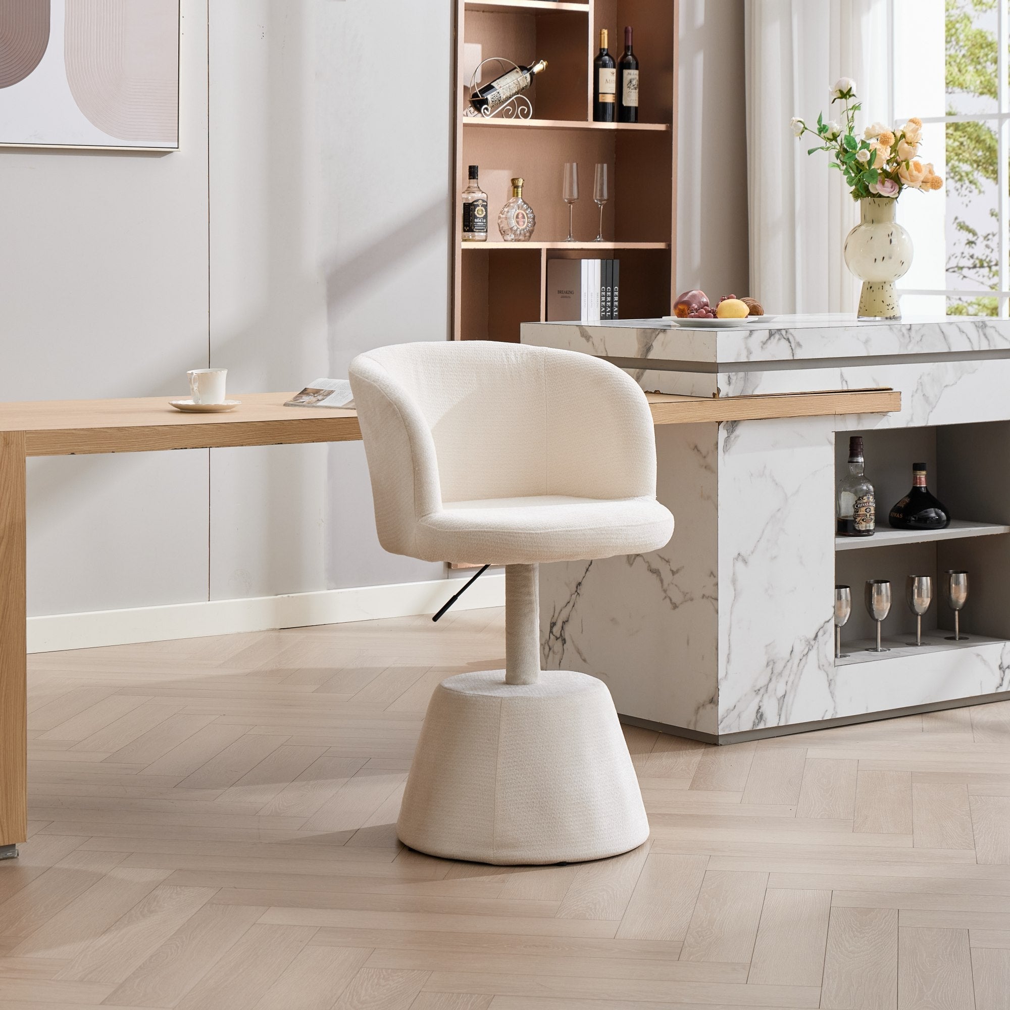 Adjustable Height 360° Swivel Ergonomic Bar Stool