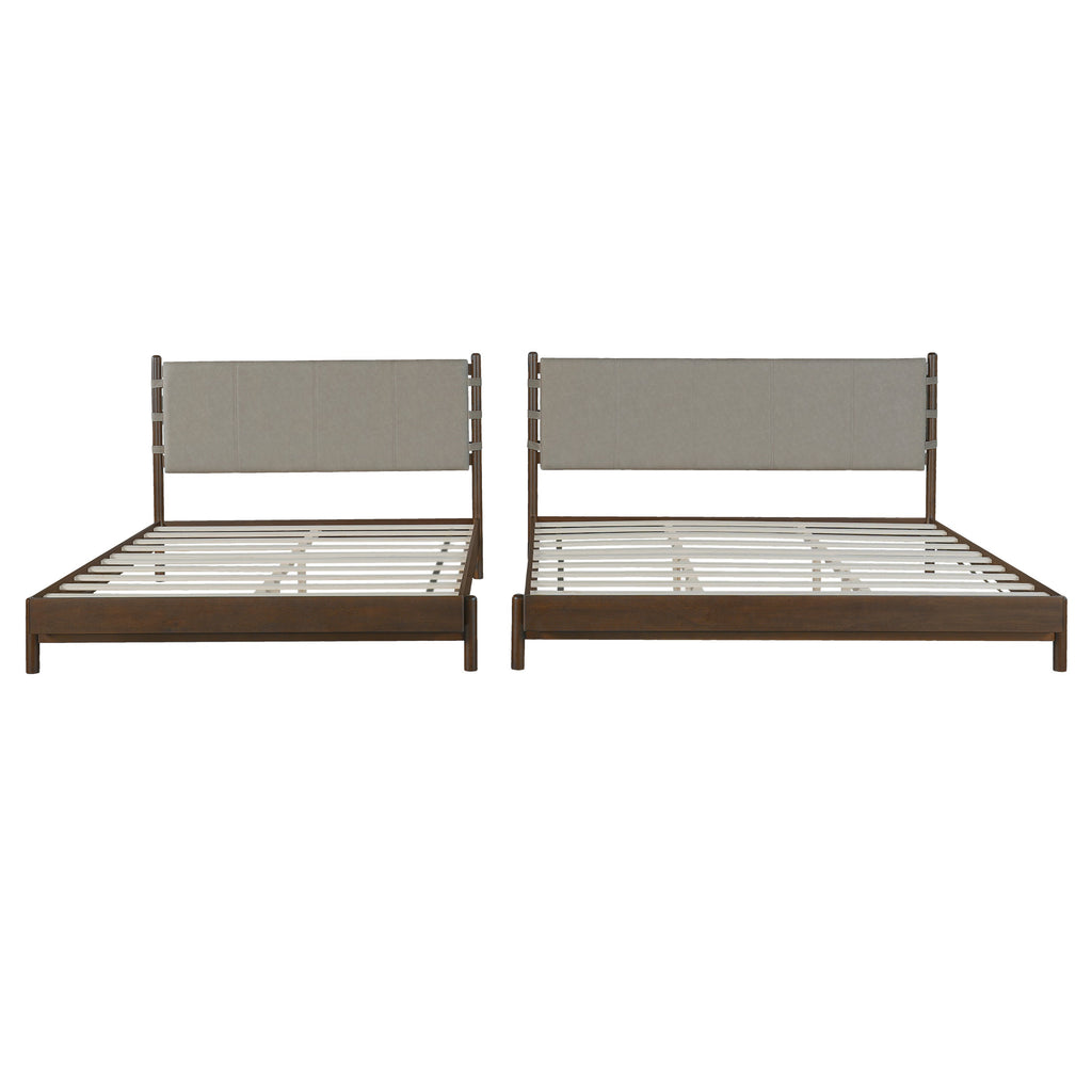 Premium Rubber Wood Platform Bed Frame