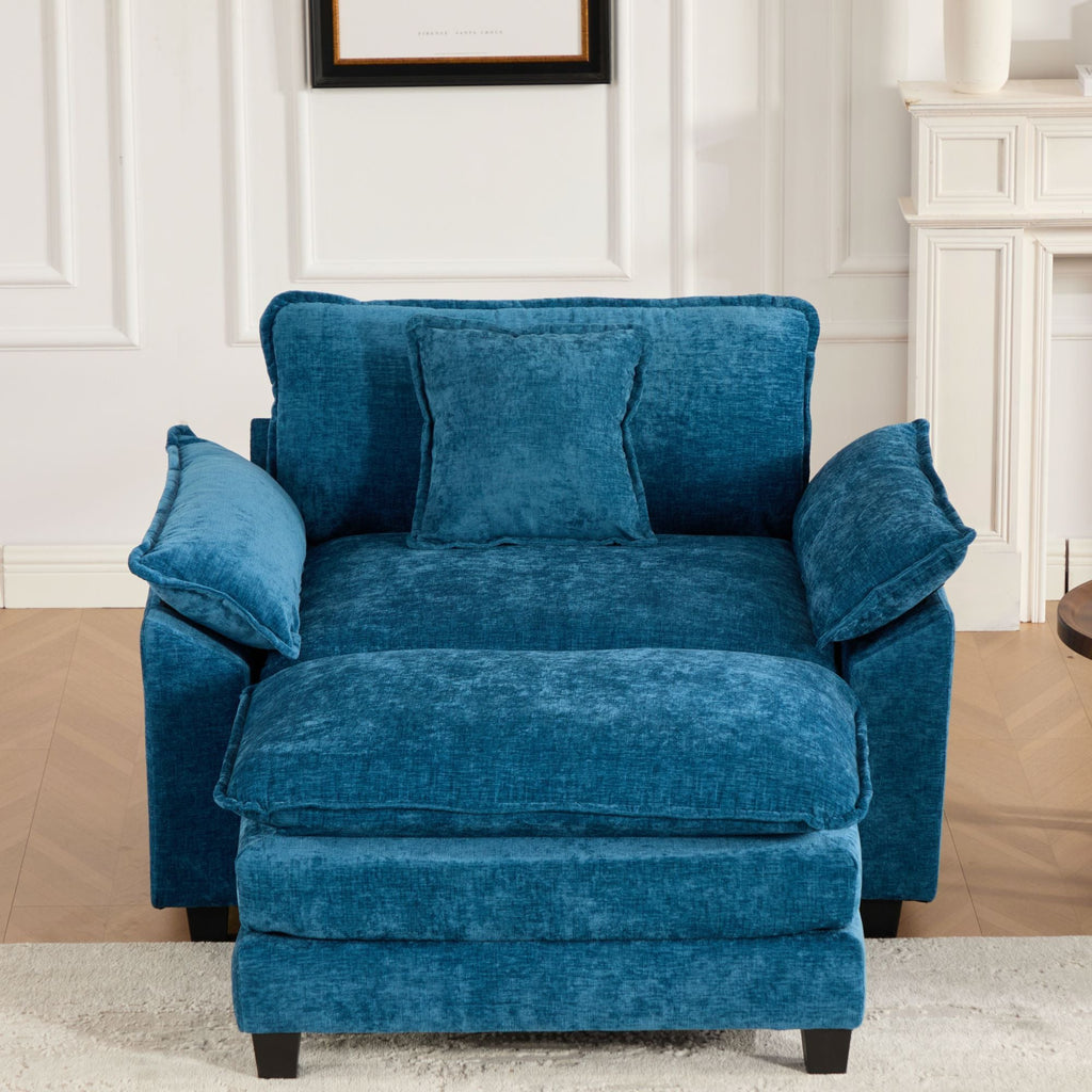 Modern Sectional Cloud Sofa Single Seat (Ottoman is Not Included)