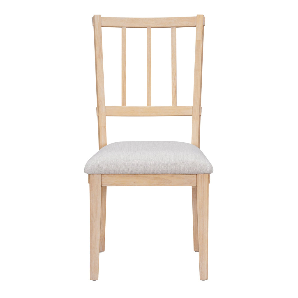Rustic Charm Round Dining Set with 3 Upholstered Chairs