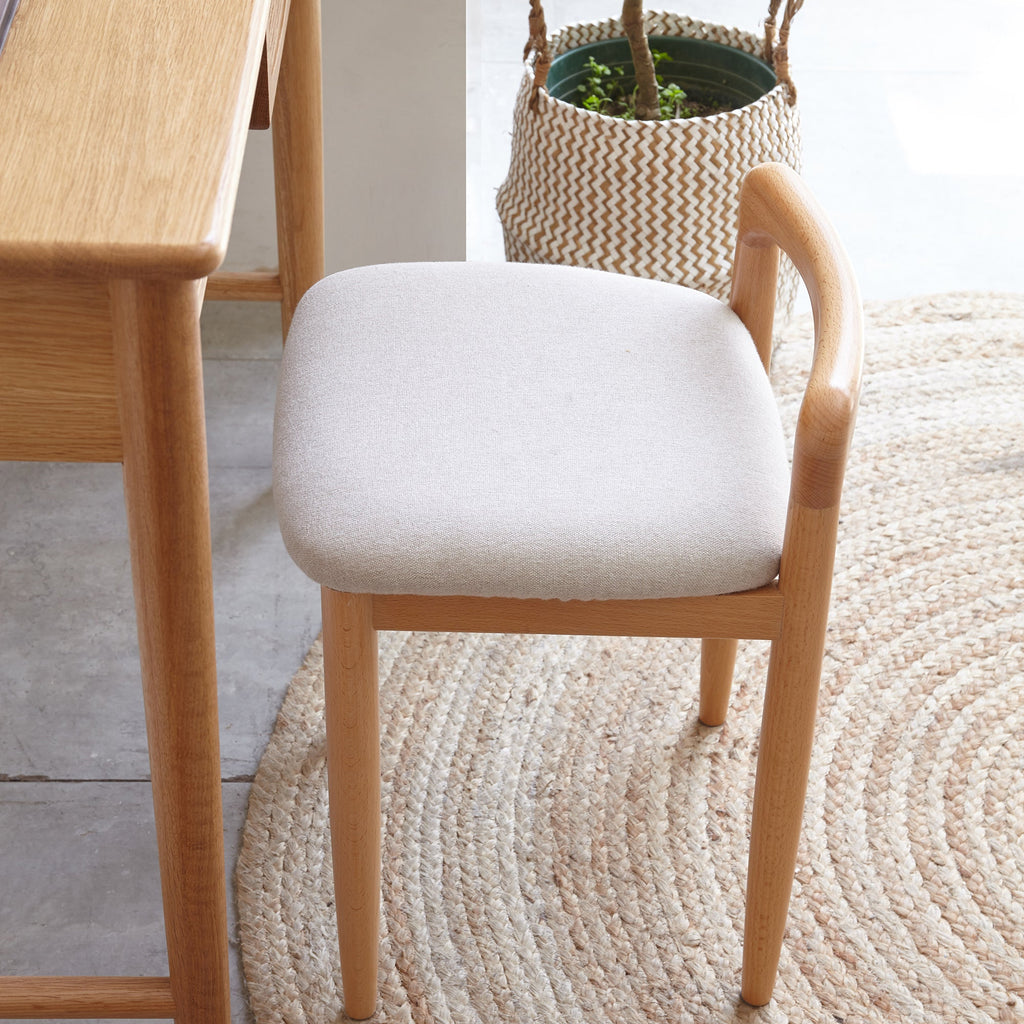 Natural Solid Beech Wood Bench