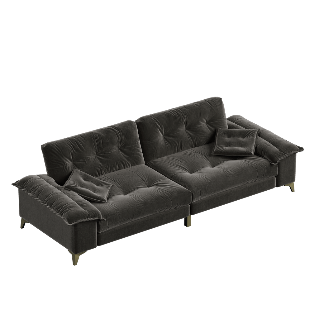 104.7 ' Modern 4-Seat Cloud Sofa with Wide Removable Armrests