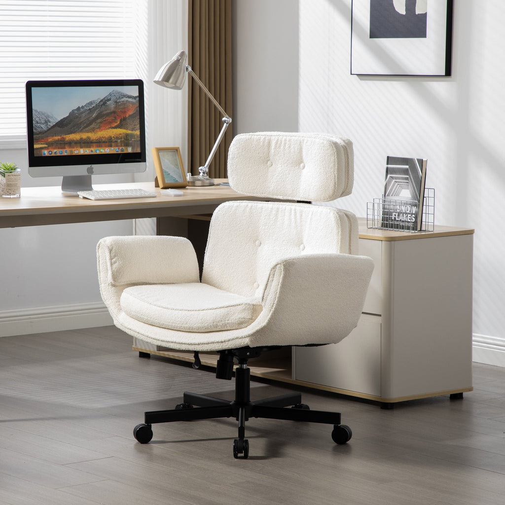 Pet Friendly Criss Cross Chair Swivel Task Office Chairs with Wide Seat