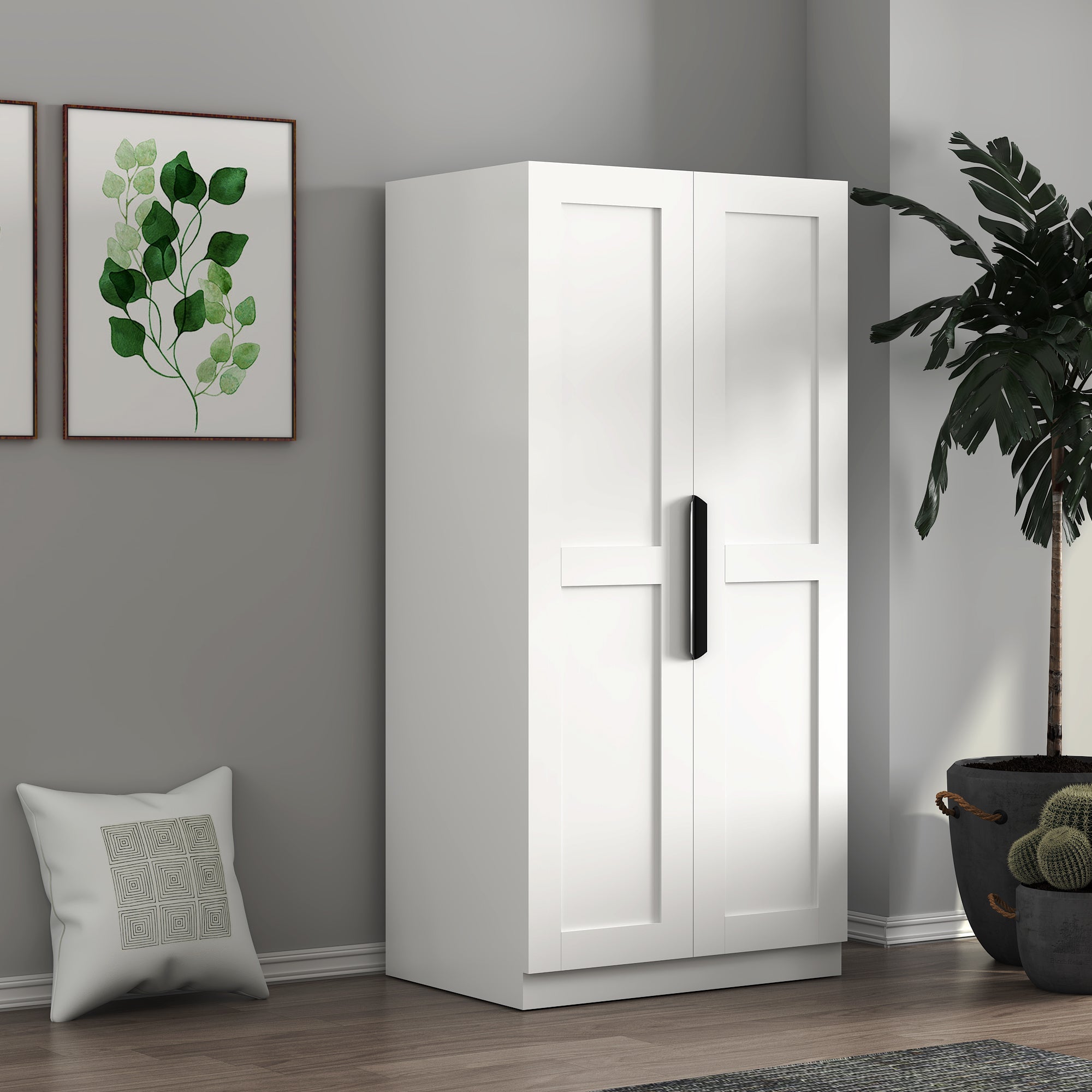 62.99in Pantry Cabinet for Living Room and Dinning Room