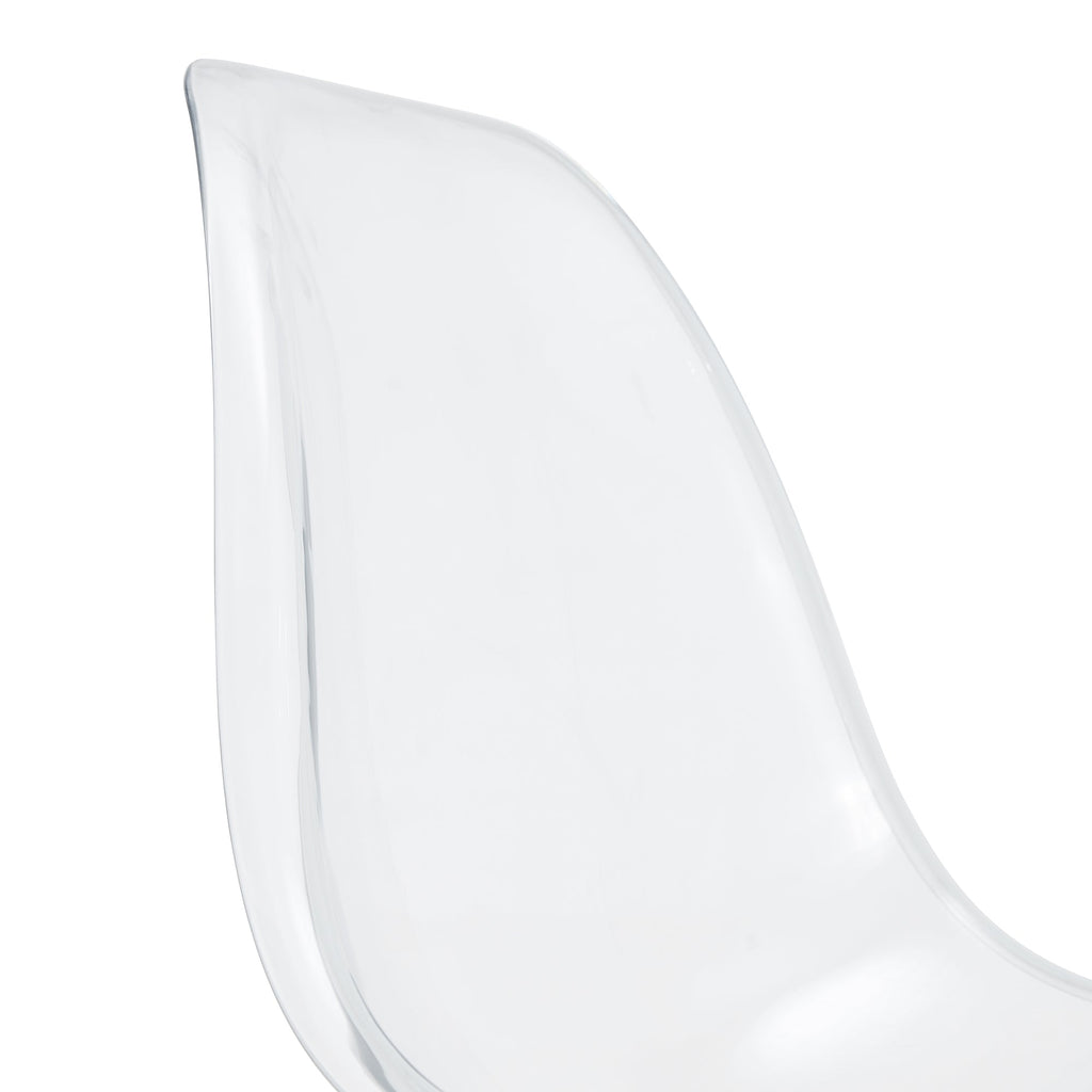 Modern Minimalist Transparent Metal Dining Chairs