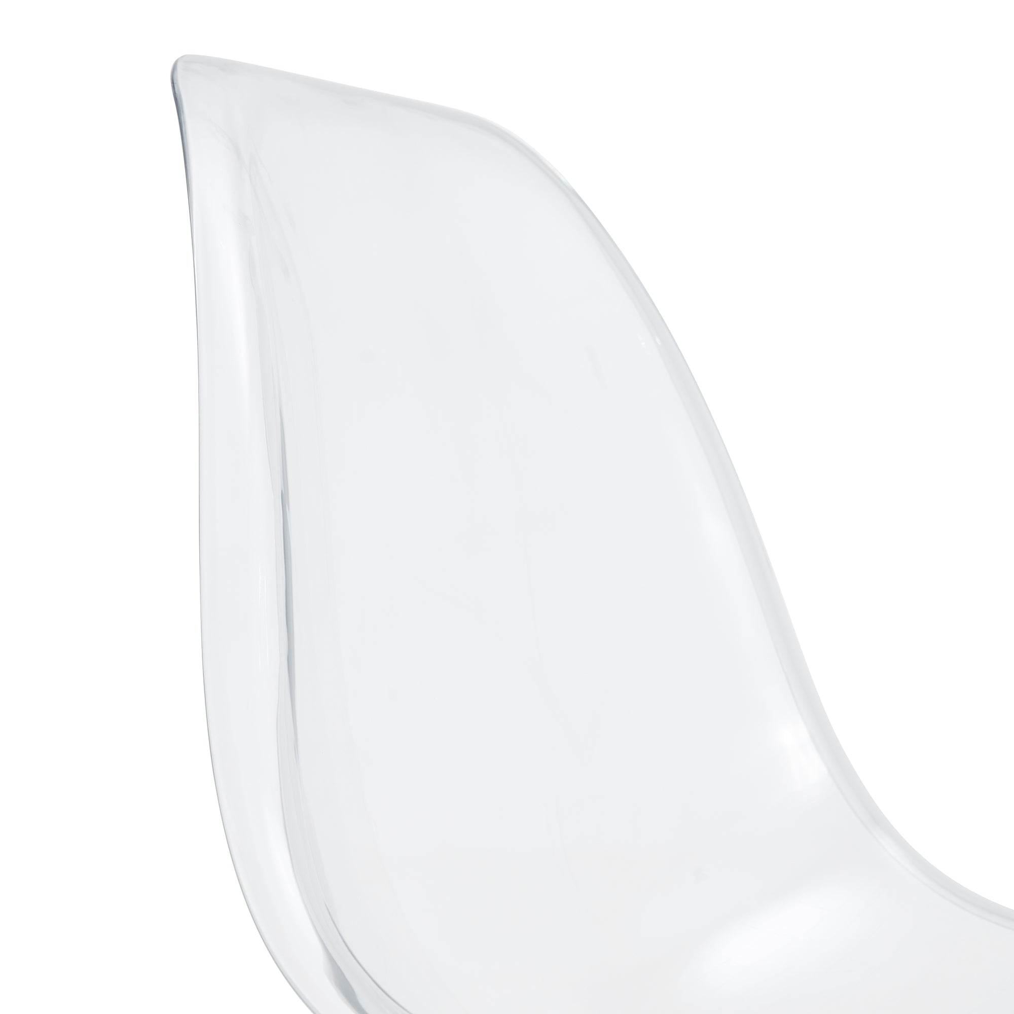 Modern Minimalist Transparent Metal Dining Chairs