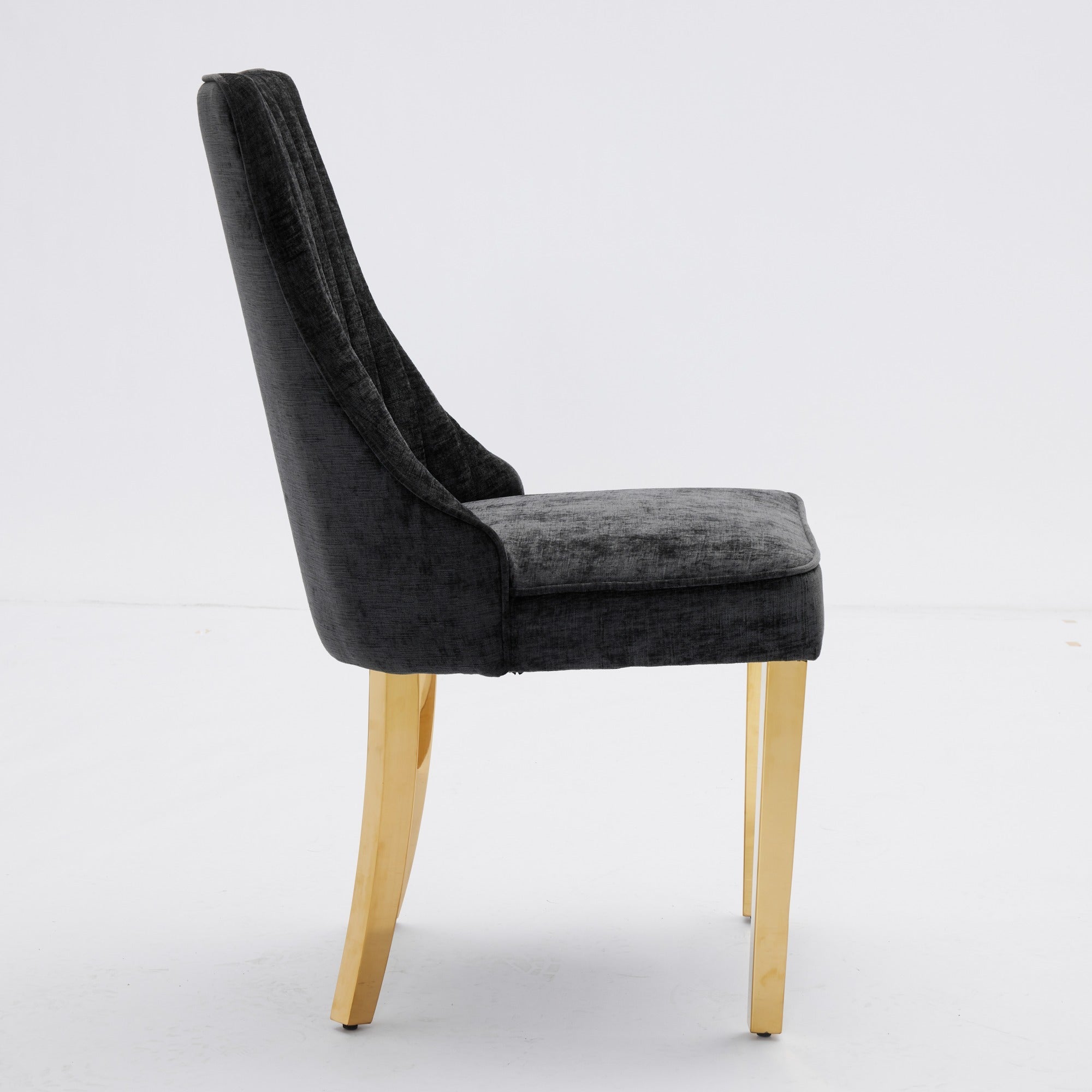 Rayon Cloth Flocking Chenille Dining Chairs (Set of 2 )