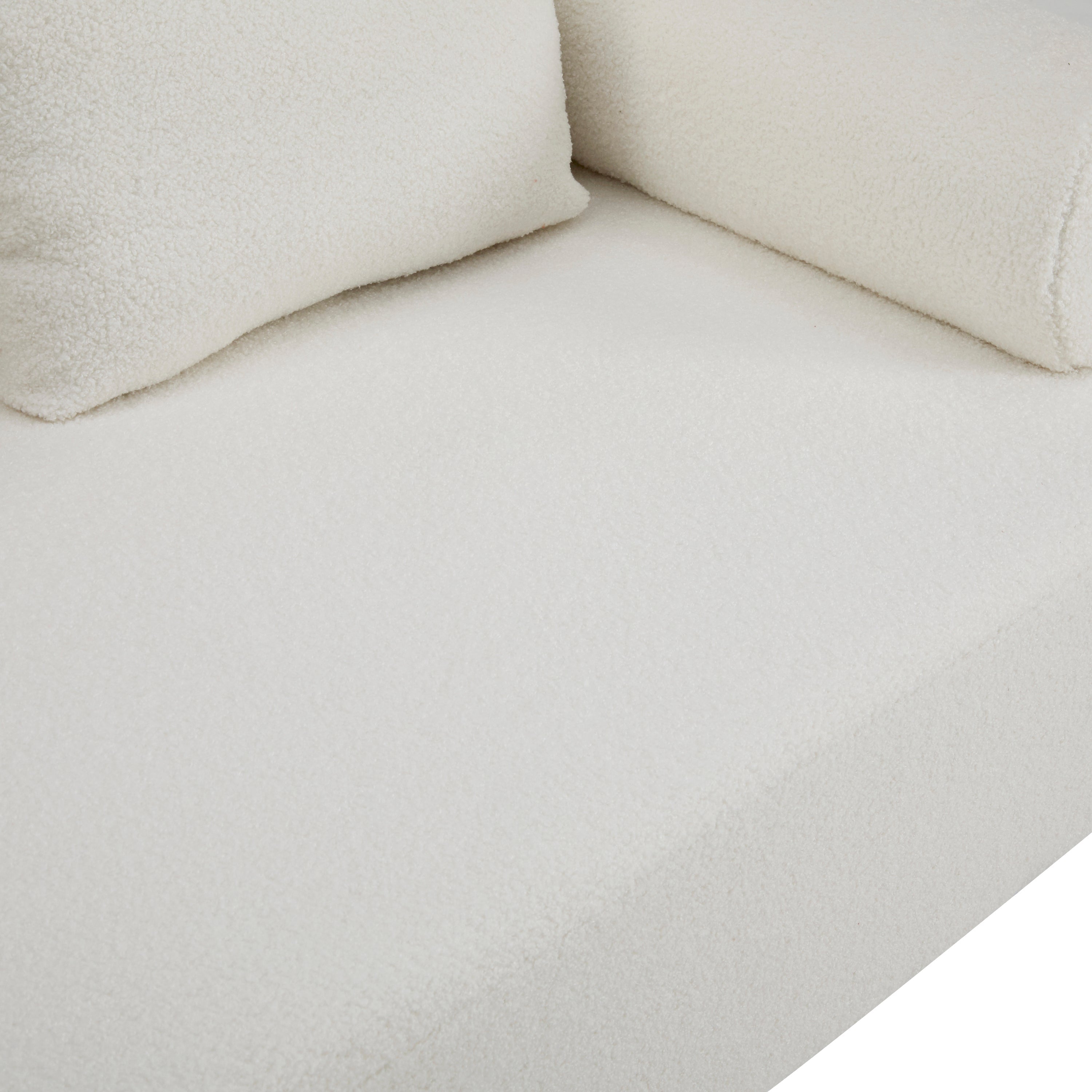 78' Modern Upholstered Sofa with 3 Plush Pillows