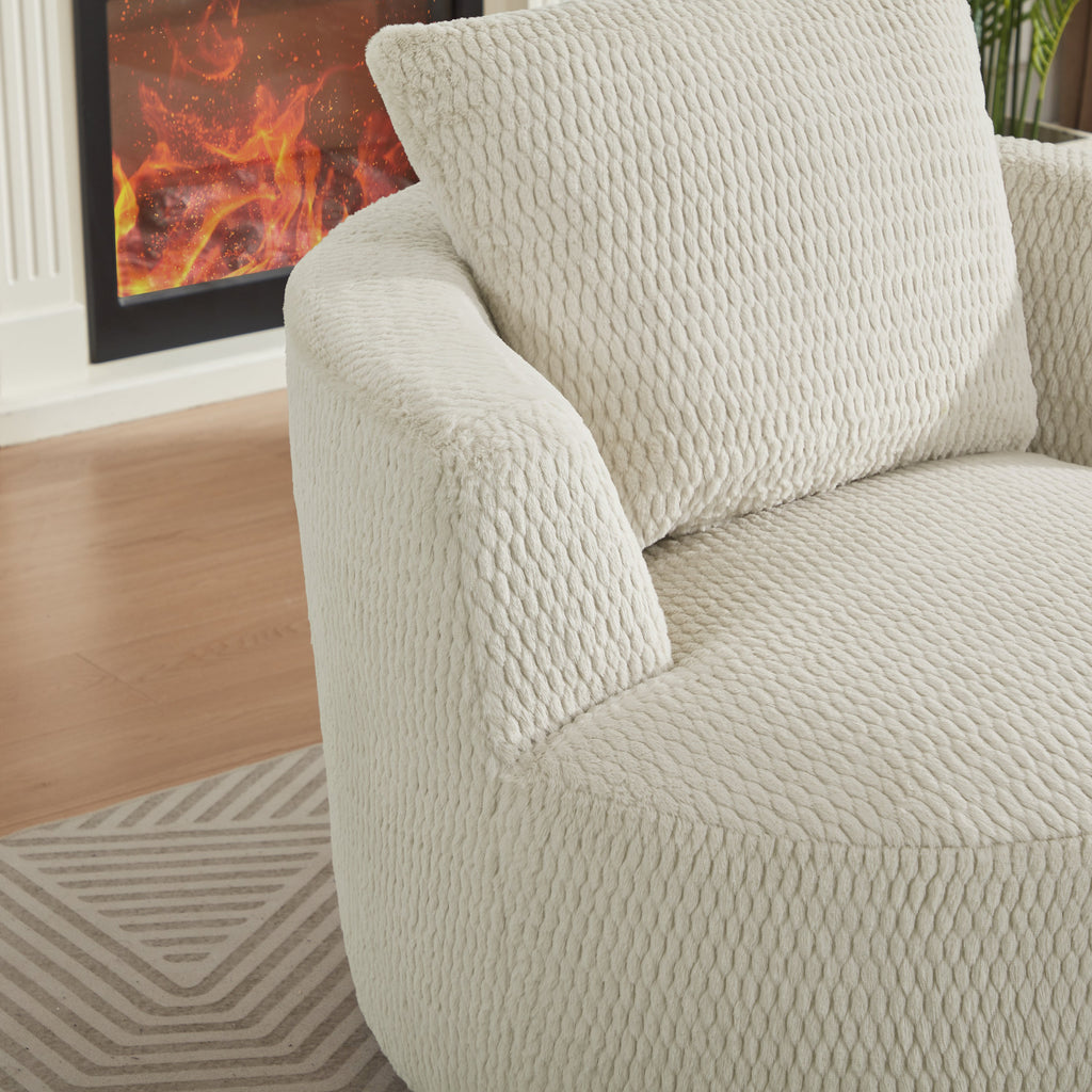 360° Swivel Compressible Accent Chair