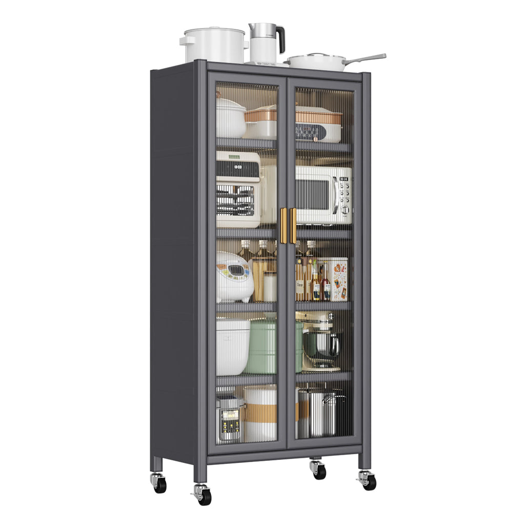 Open-door Kitchen Shelving Storage Cabinets