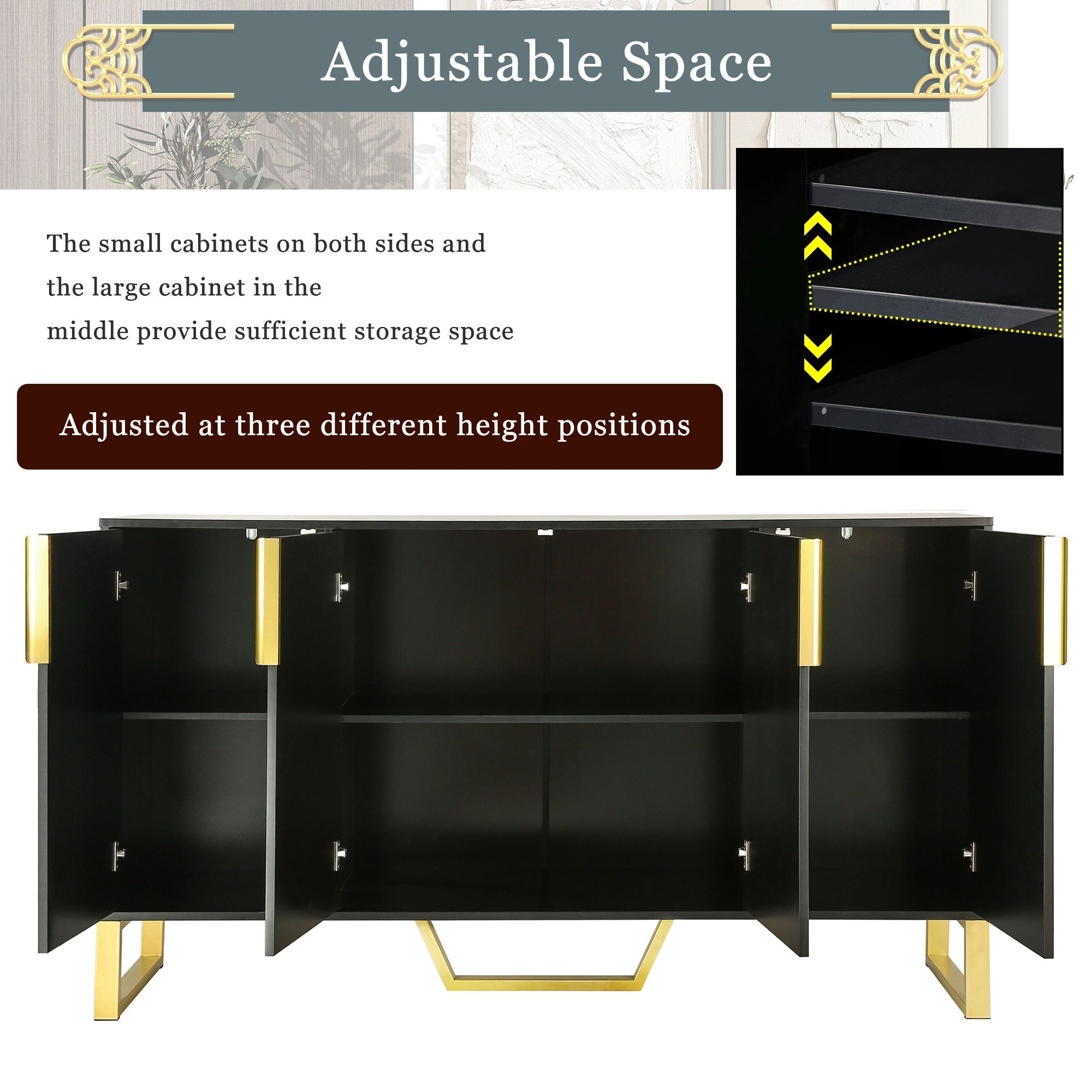 Modern Sideboard with Four Doors
