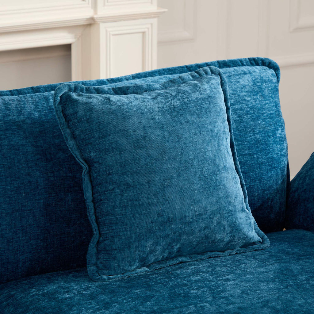 Modern Comfy Upholstered Seat Cushion Sectional Couch (Ottoman is Not Included)