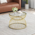Golden Glass Coffee Table