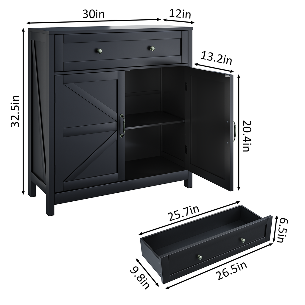 Farmhouse Kitchen Sideboard Buffet Cabinet
