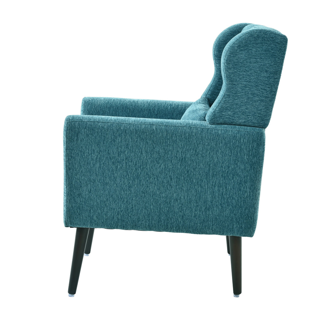 Mid-Century Chenille Accent Chair – Comfy Reading Chair with Lounge Style