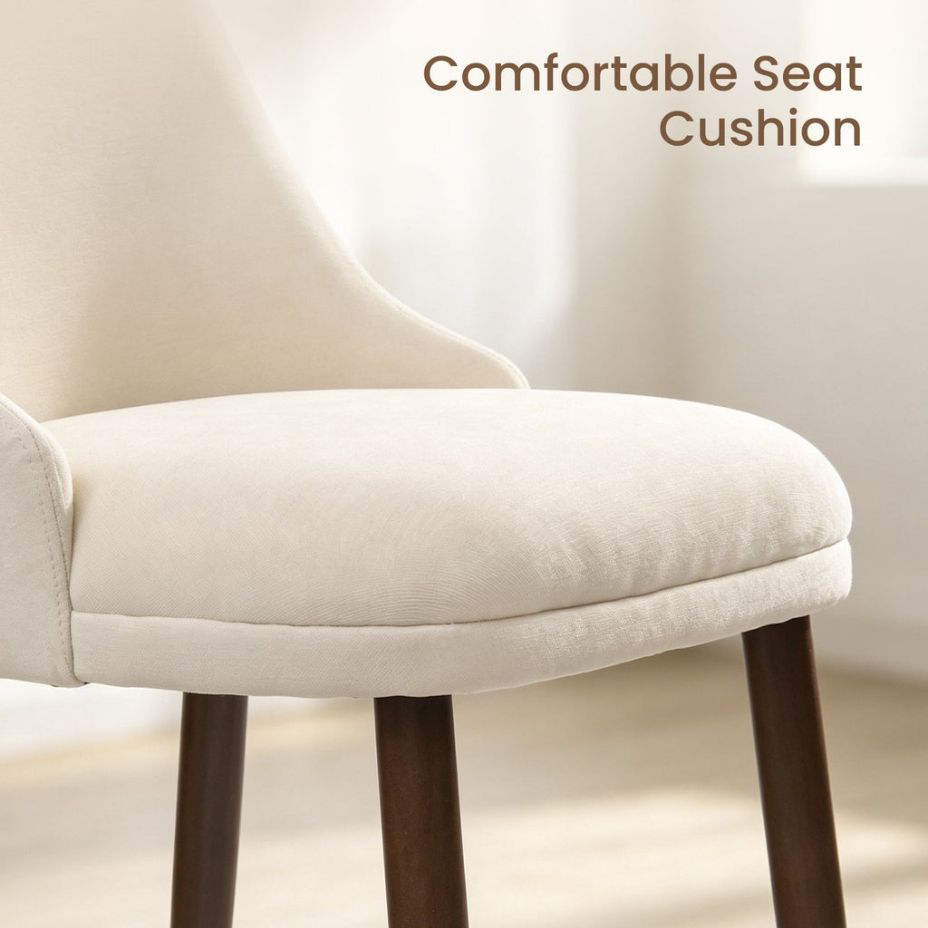 Firmoz Modern Soft Chenille Upholstered Side Chair Dining Chairs