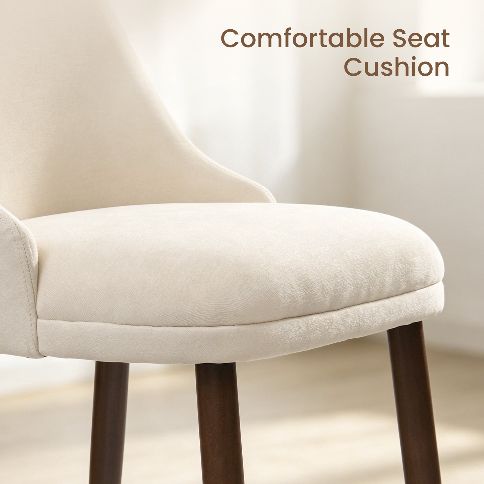 Firmoz Modern Soft Chenille Upholstered Side Chair Dining Chairs