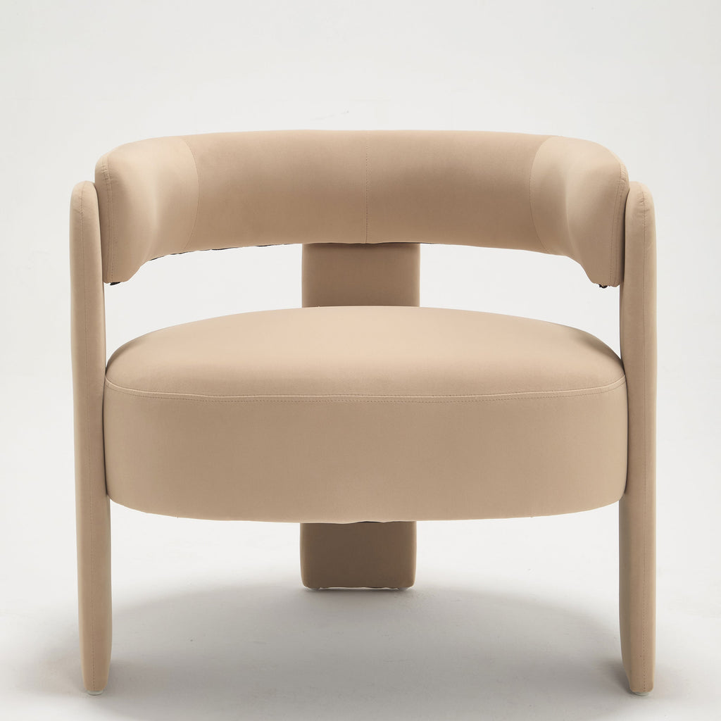 Mid-Century Velvet Comfy Single Sofa Accent Chair