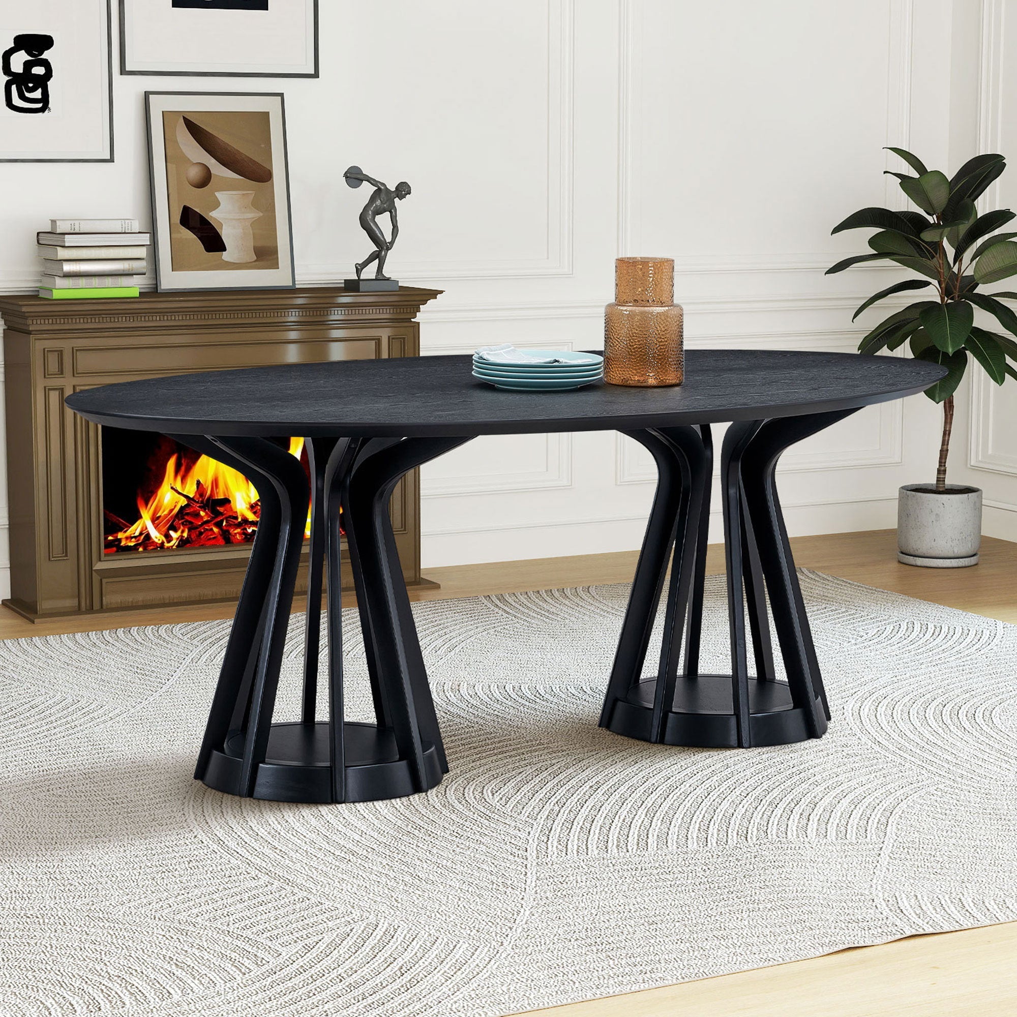 78.74 Inch Modern Dining Table