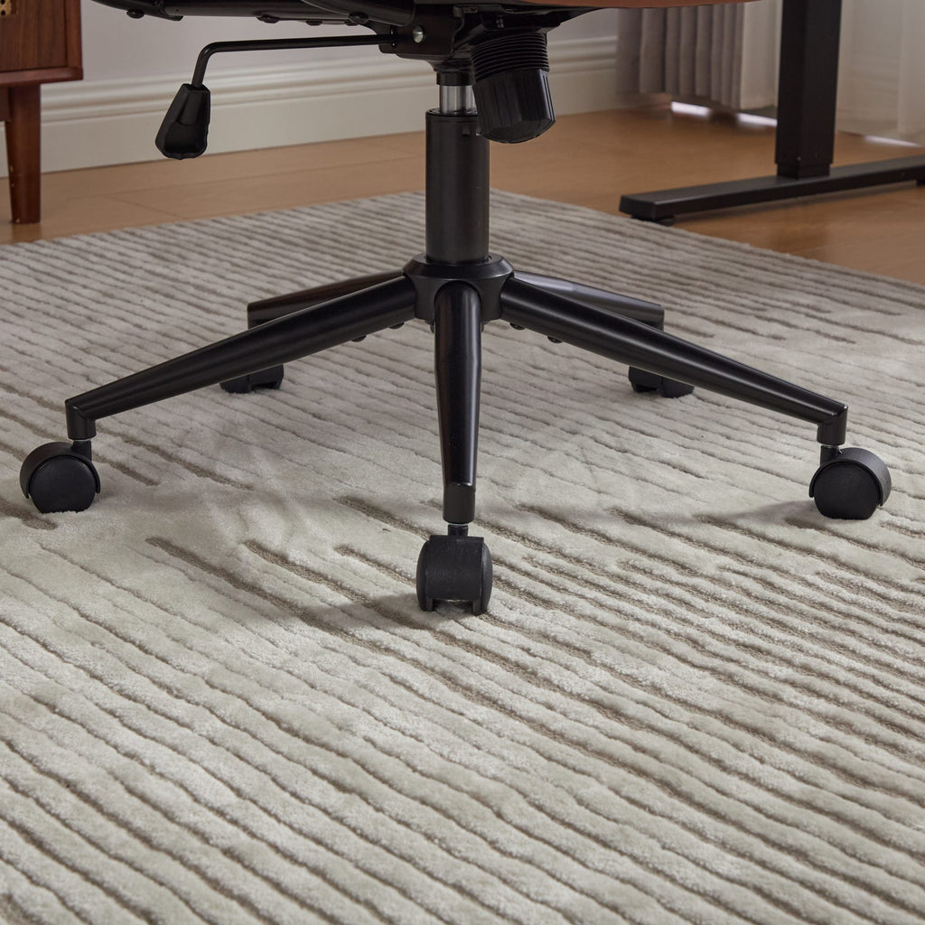 Mid Back Home Office Ergonomic PU Leather Computer Rolling Swivel Chair