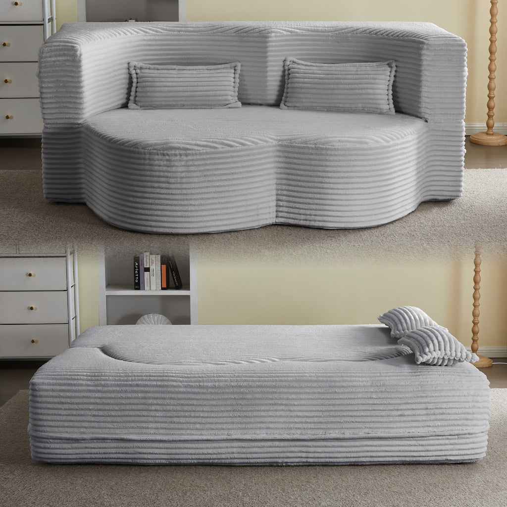 Full Size Convertible Floor Sleeper Sofa Bed