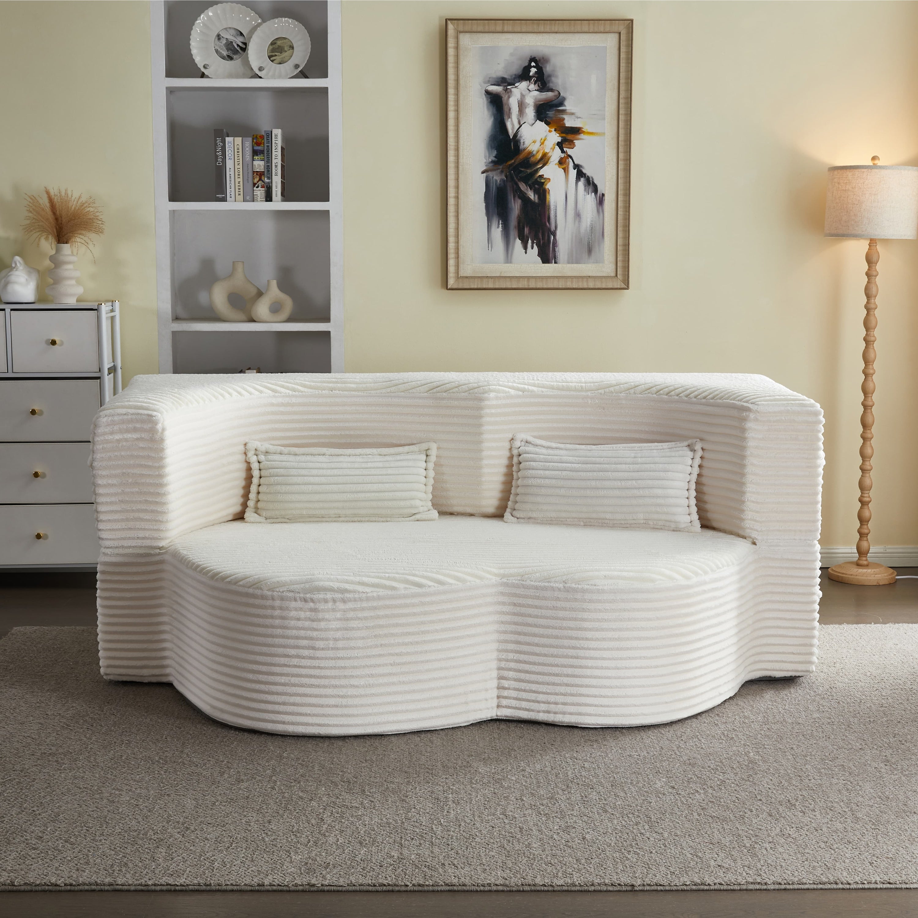 Full Size Convertible Floor Sleeper Sofa Bed