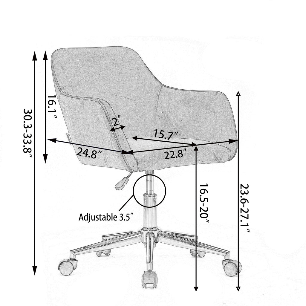 Modern Home Office Chair with Adjustable Height