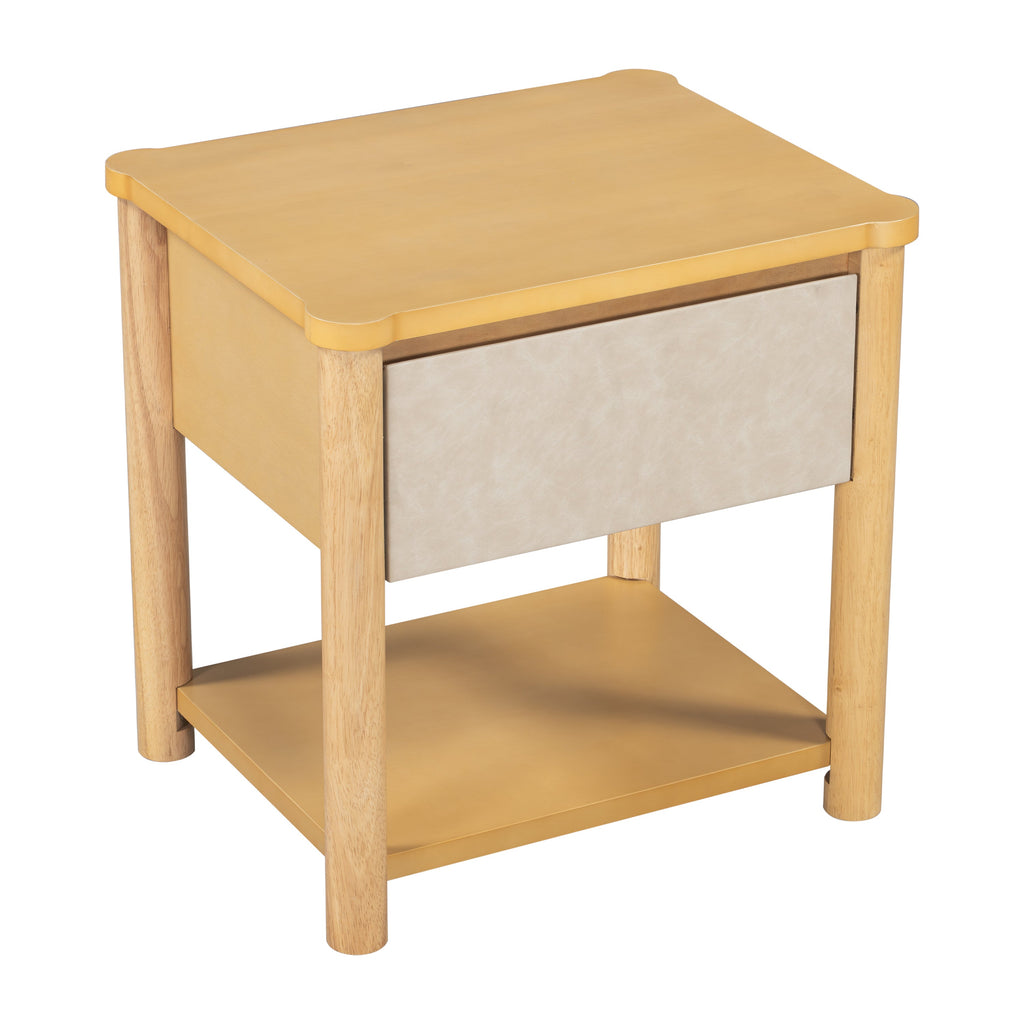 Modern Queen Bed Frame Set with 2 Nightstands