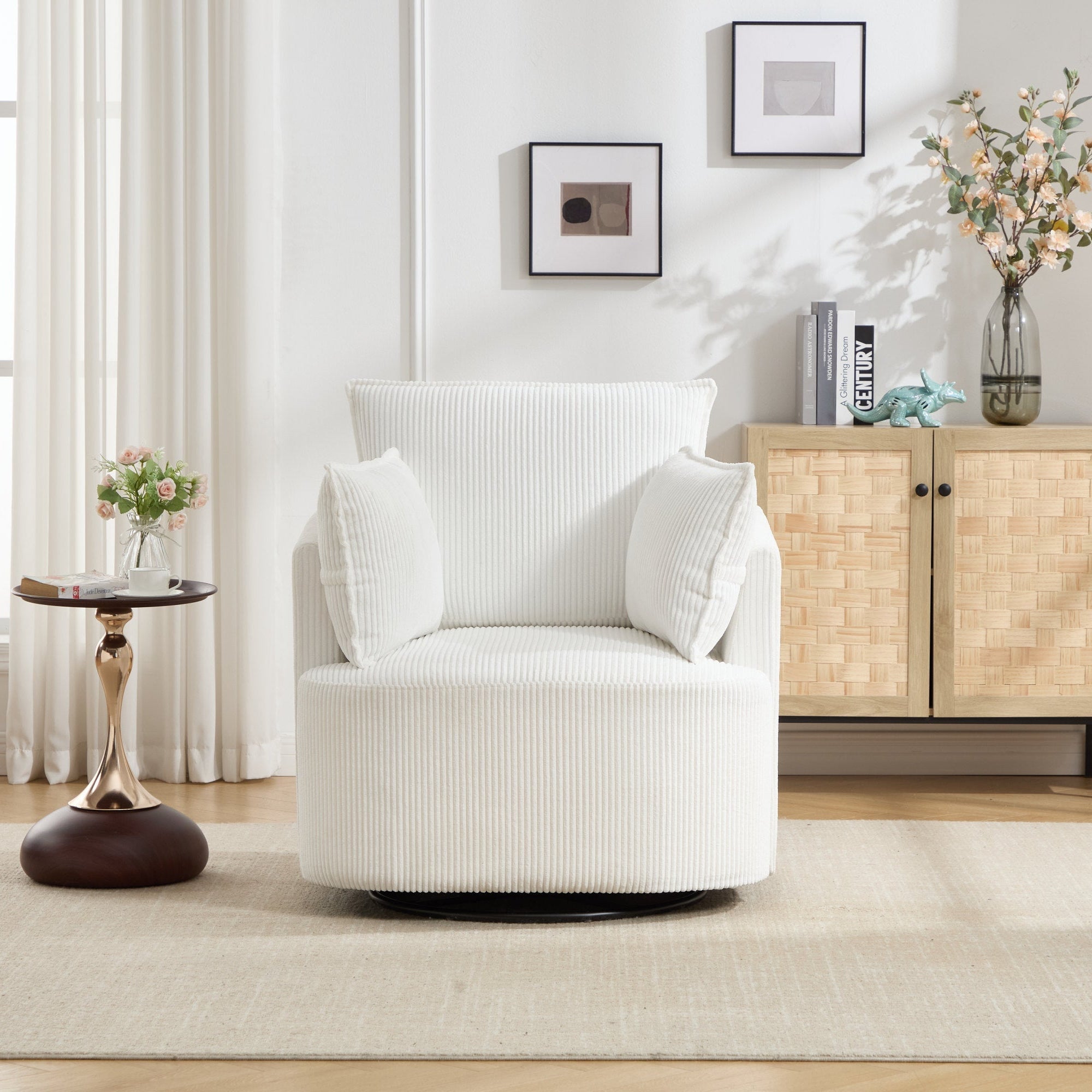 360° Smooth Swivel Living Chair